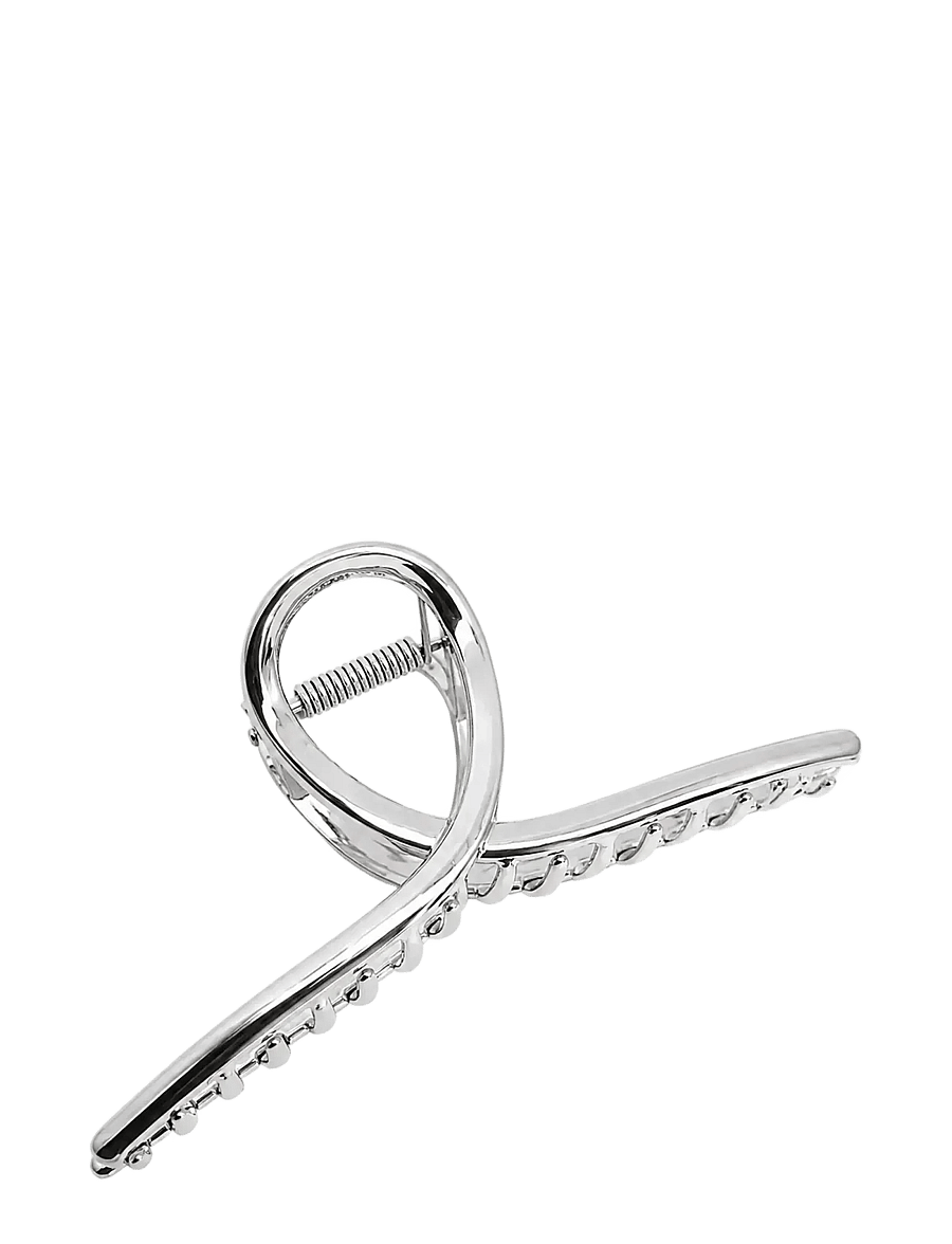 Pipol's Bazaar - Lourdes Single Clamp Silver - hårklämmor - silver - 0