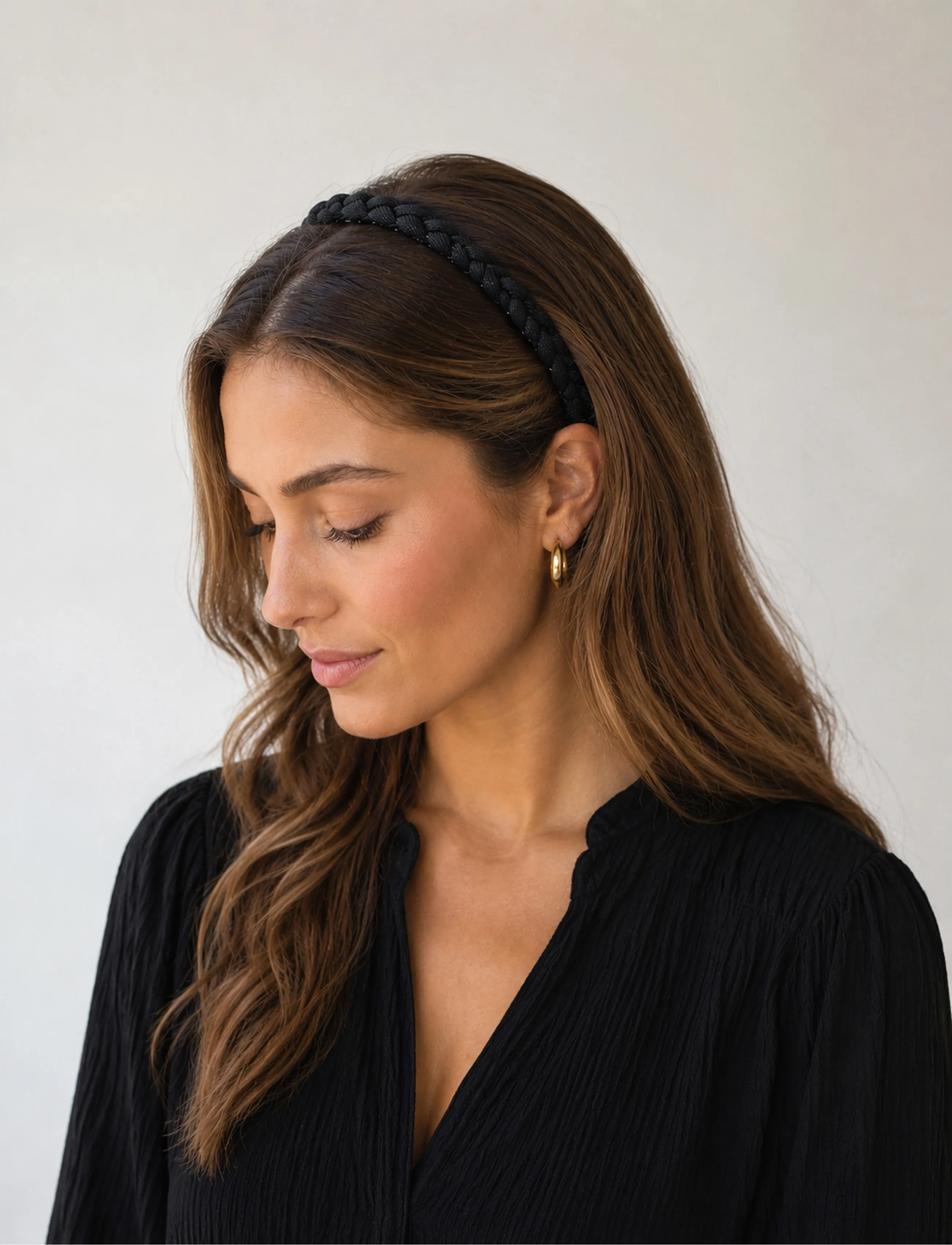 Pipol's Bazaar - Braided Diadema black - black - 0
