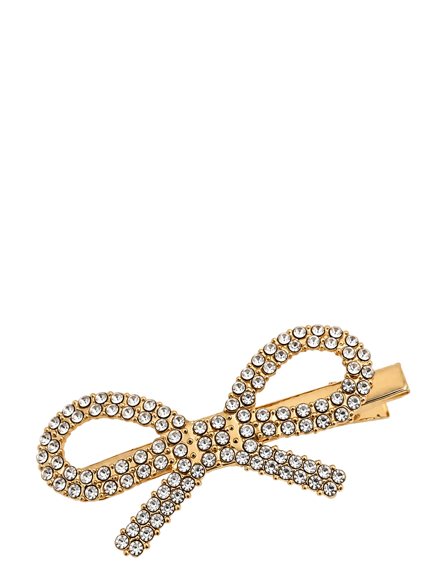 Pipol's Bazaar - Rosie Bow Hair Pin Gold - hårspännen - gold - 1