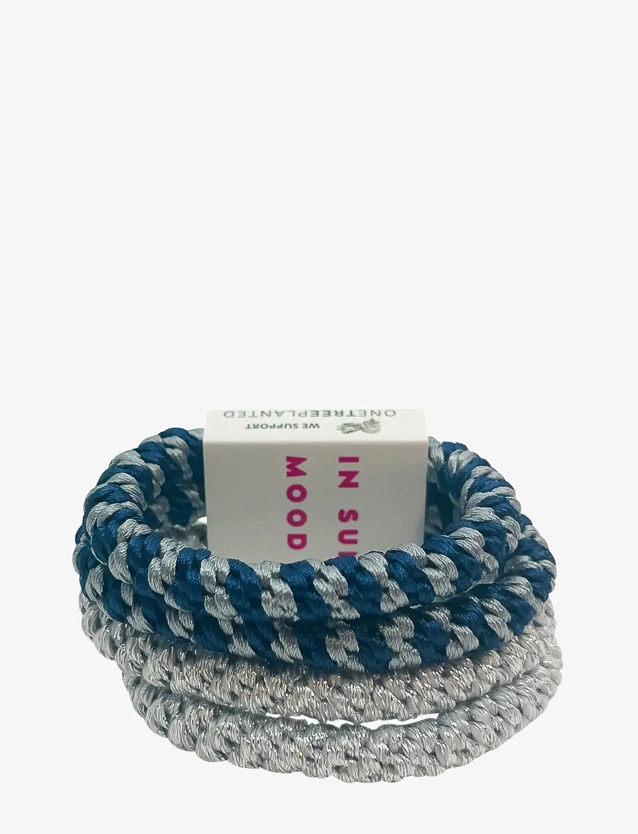 Pipol's Bazaar - Sunny Elastic 4 Set Midnight Silver - hårbånd - multi - 0