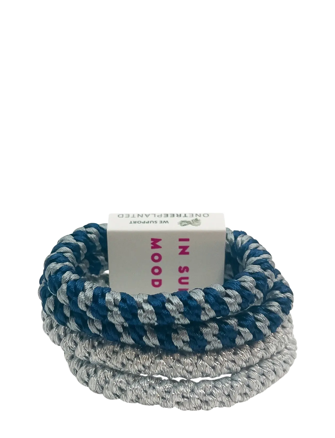 Pipol's Bazaar Sunny Elastic 4 Set Midnight Silver - Haarschmuck - MULTI / navy