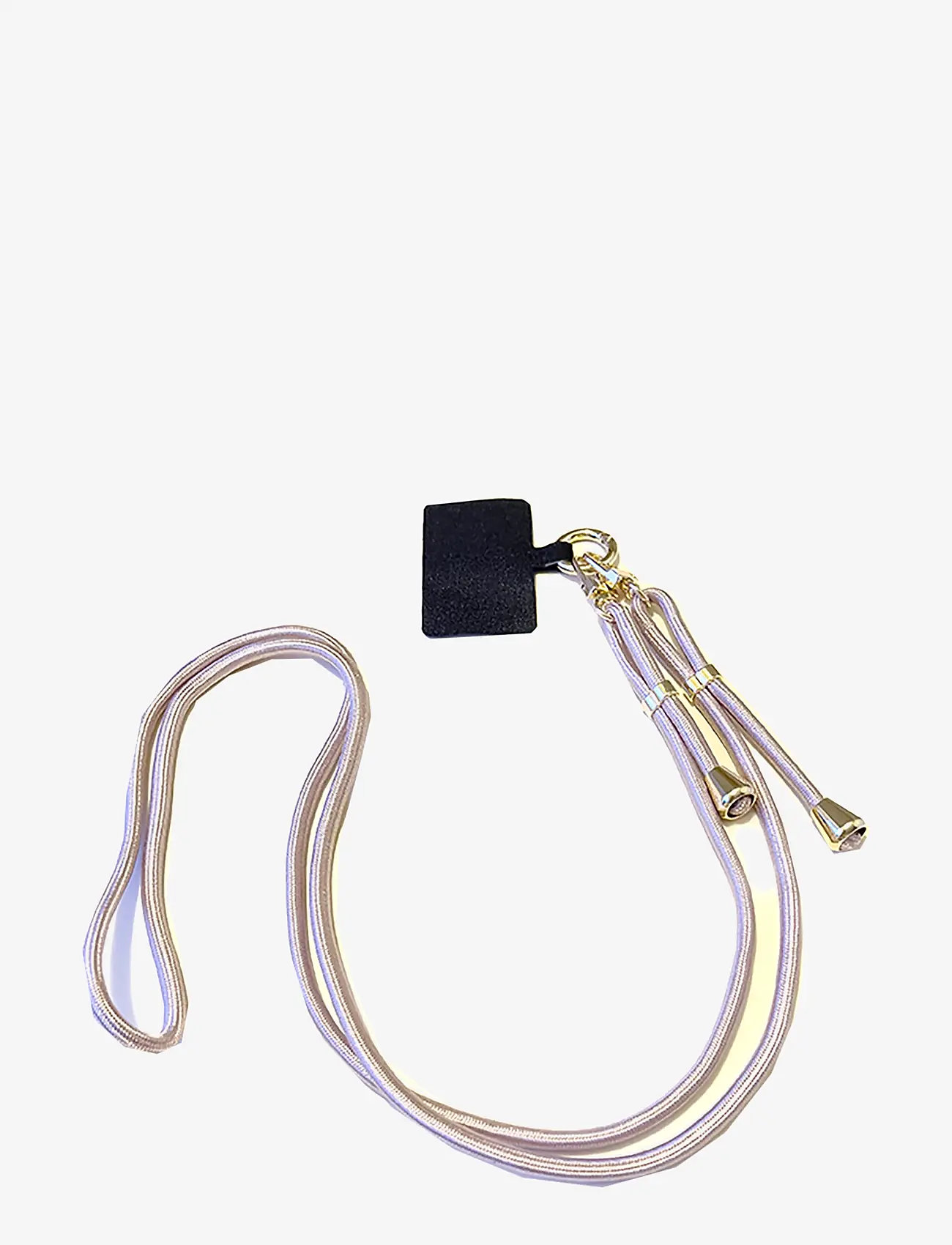 Pipol's Bazaar - Mobile Base Necklace Pale Pink Gold - phone holders & charms - pink - 1