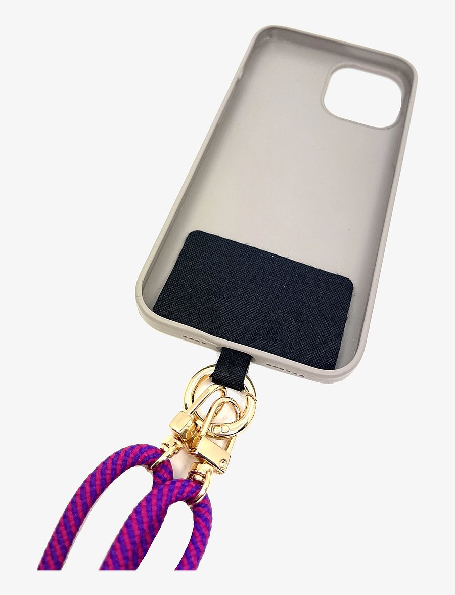 Pipol's Bazaar - Mobile Base Necklace Black Gold - handyhalter - black - 2