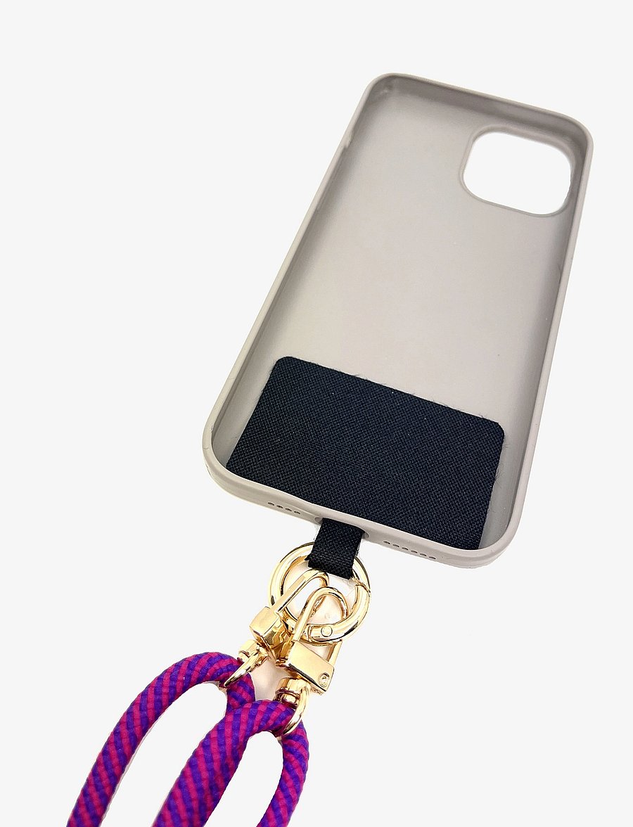 Pipol's Bazaar - Mobile Base Necklace Black Gold - handyhalter - pink - 2