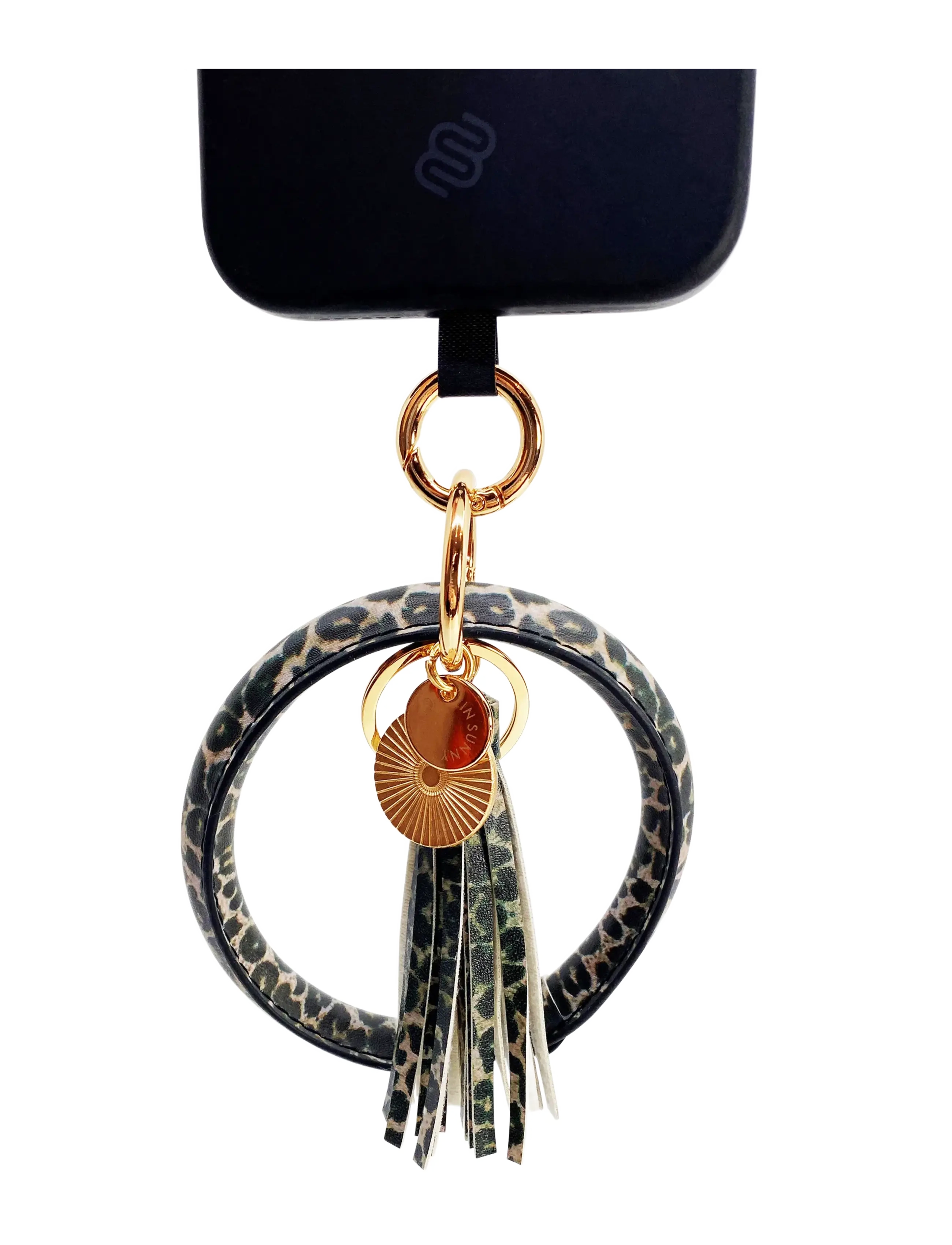 Pipol's Bazaar Bangle Holder Leo Bw, Kvinder, Leopard Mønstret Armbånd Nøglering, Multi/mønstret, Str: ONE SIZE