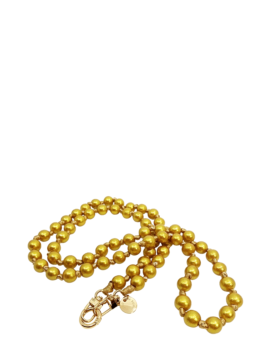 Pipol's Bazaar - Olivia Wood Phone Strap 130 Gold - gold - 0