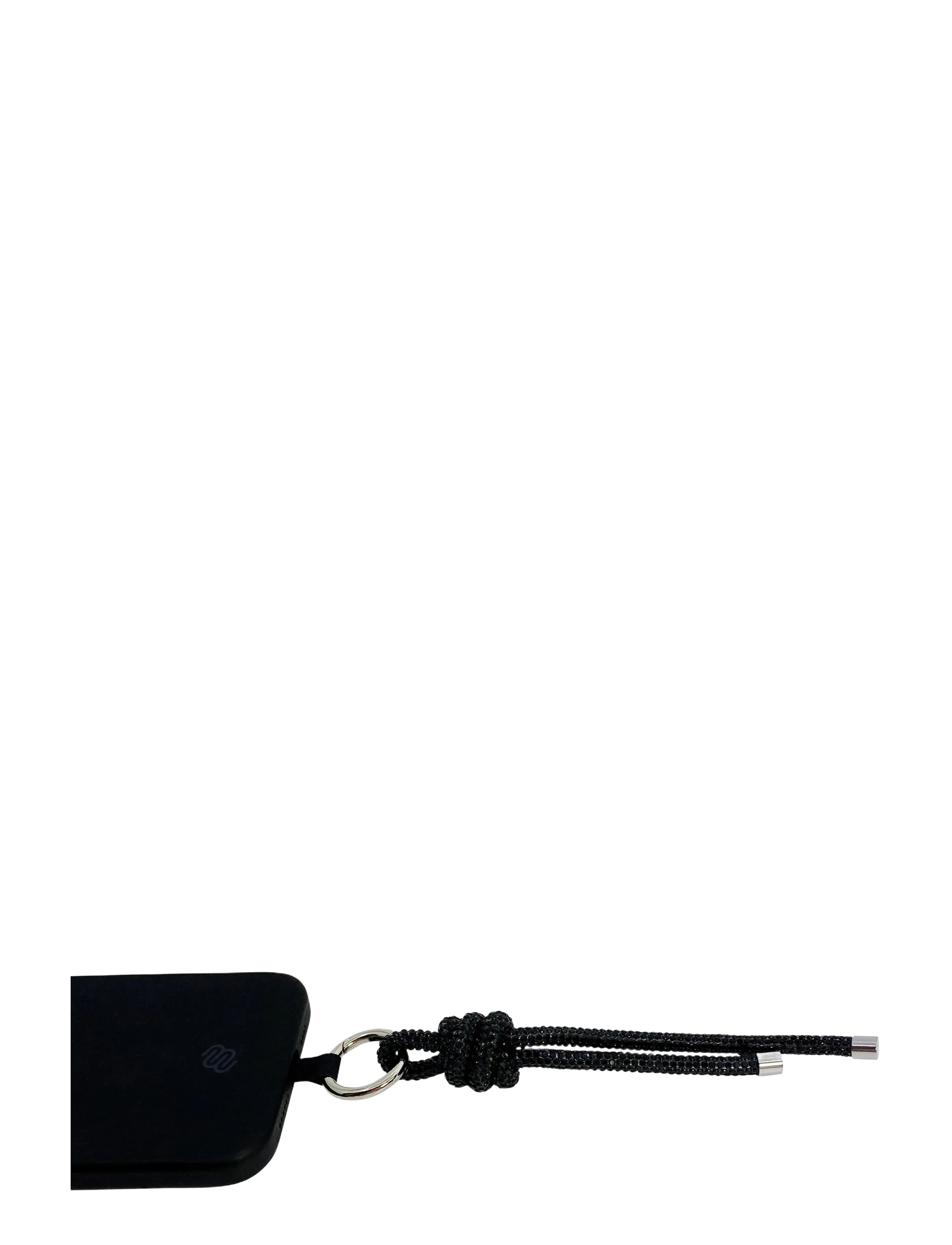 Pipol's Bazaar Gala Sparkle Charm Holder Black, One Size, Mobile Accessories-covers, Schwarz - Phone Holders & Charms, Frauen