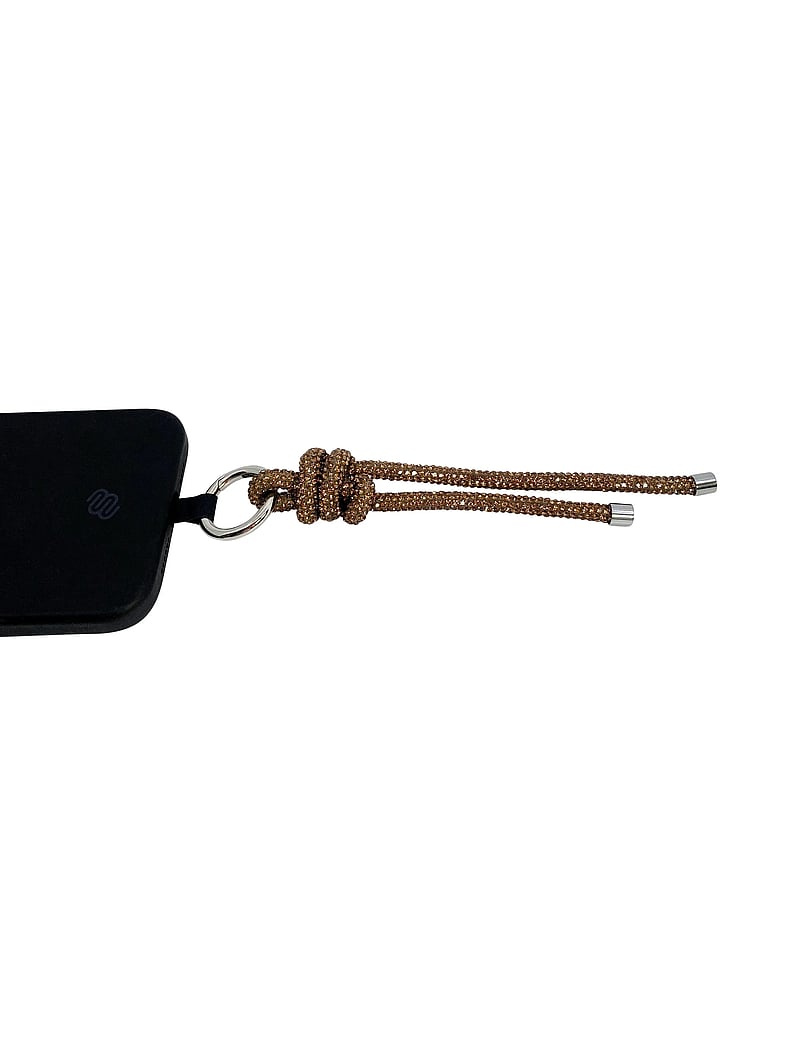 Pipol's Bazaar - Gala Sparkle Charm Holder Gold - nøgleringe & bag charms - gold - 1