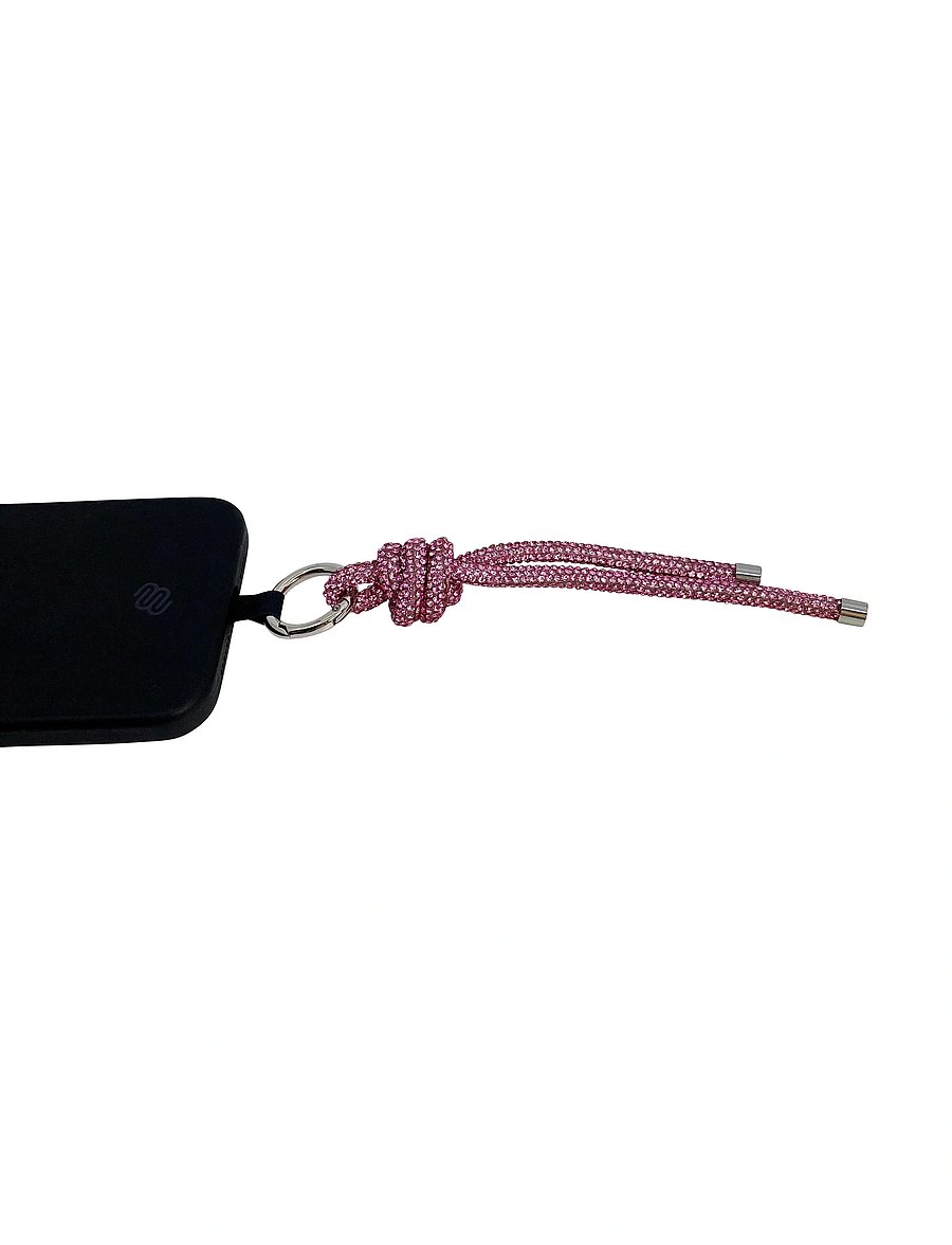 Pipol's Bazaar - Gala Sparkle Charm Holder Pink - nyckelringar & bag charms - pink - 1