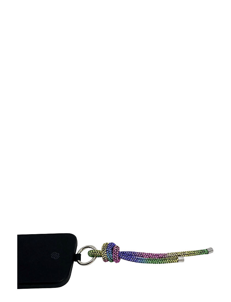 Pipol's Bazaar - Gala Sparkle Charm Holder Rainbow - nøgleringe & bag charms - multi - 0