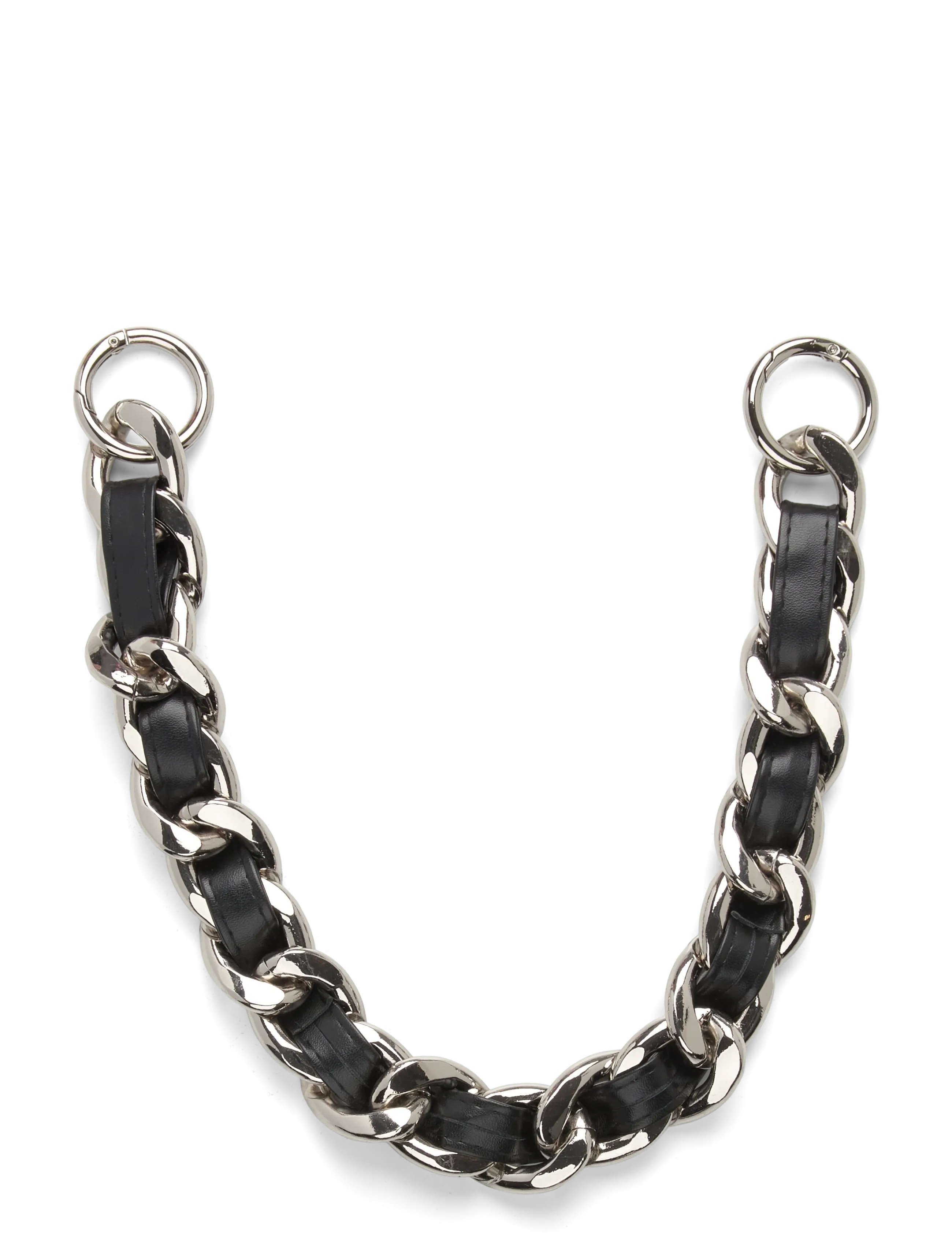 PIPOL'S BAZAAR Mega Chunk Chain Silber Schwarz - One Size - Damen