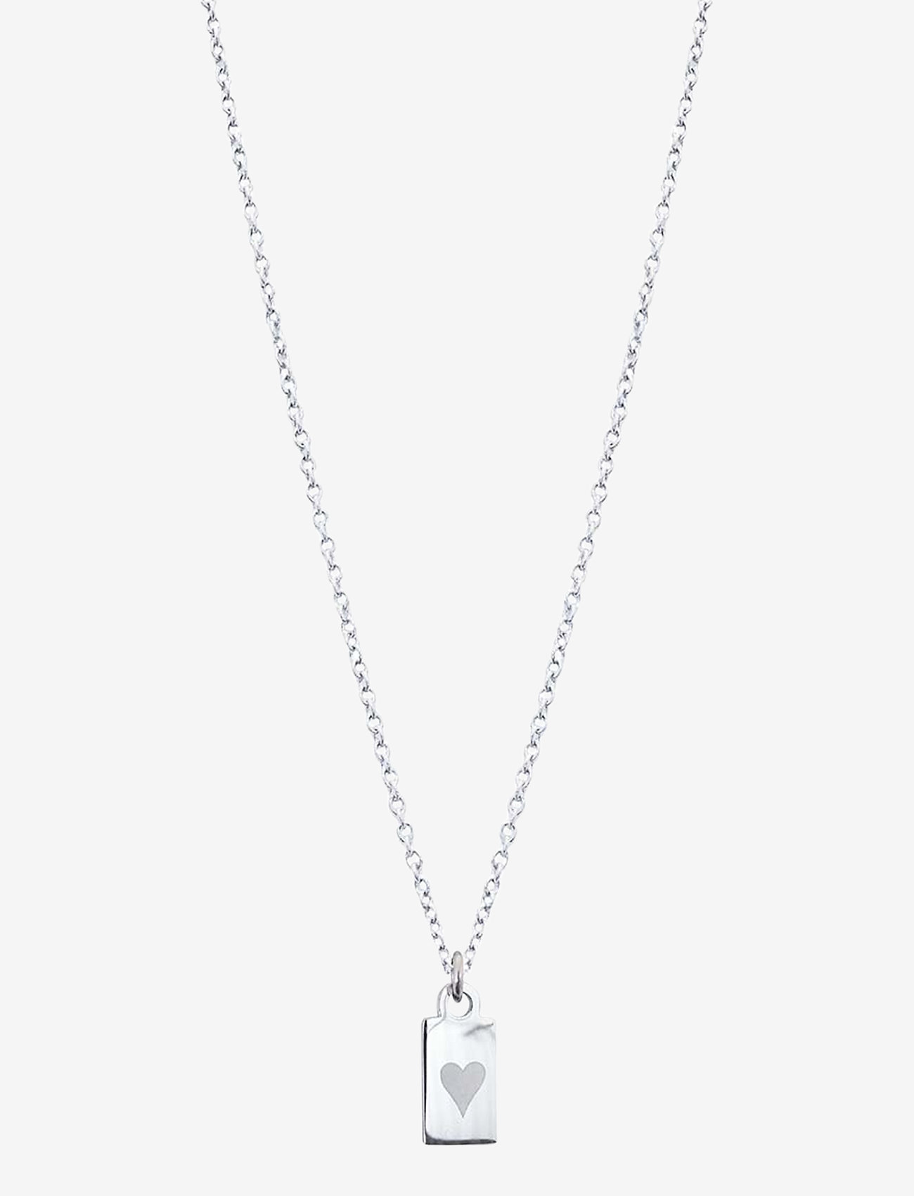 PIPOL'S BAZAAR - Love Tag Necklace Silver - silver - 0