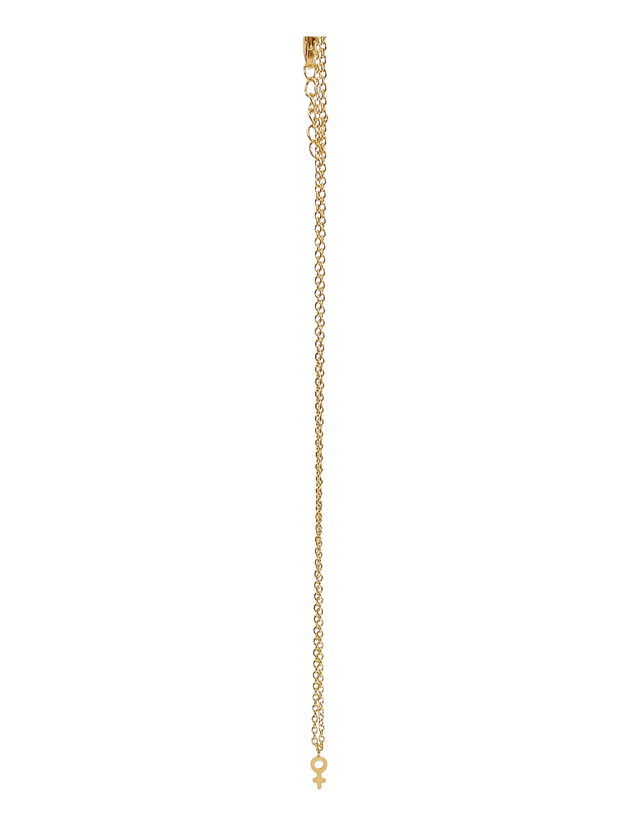 Pipol's Bazaar - Femme Necklace Gold - halskæder med vedhæng - gold - 0