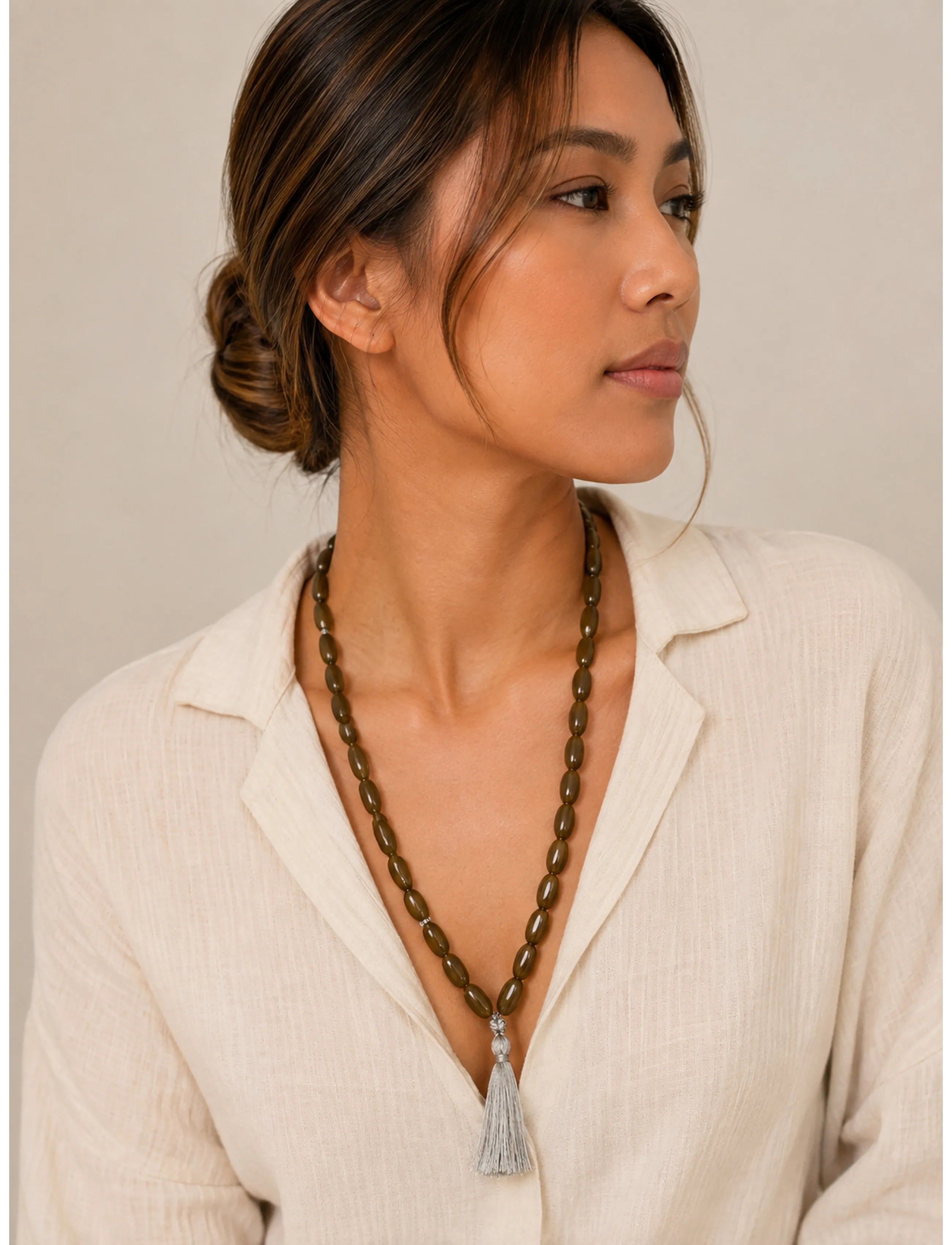 Pipol's Bazaar Bessi Bead Necklace Brown, One Size, Necklaces, Braun - Statement Frauen