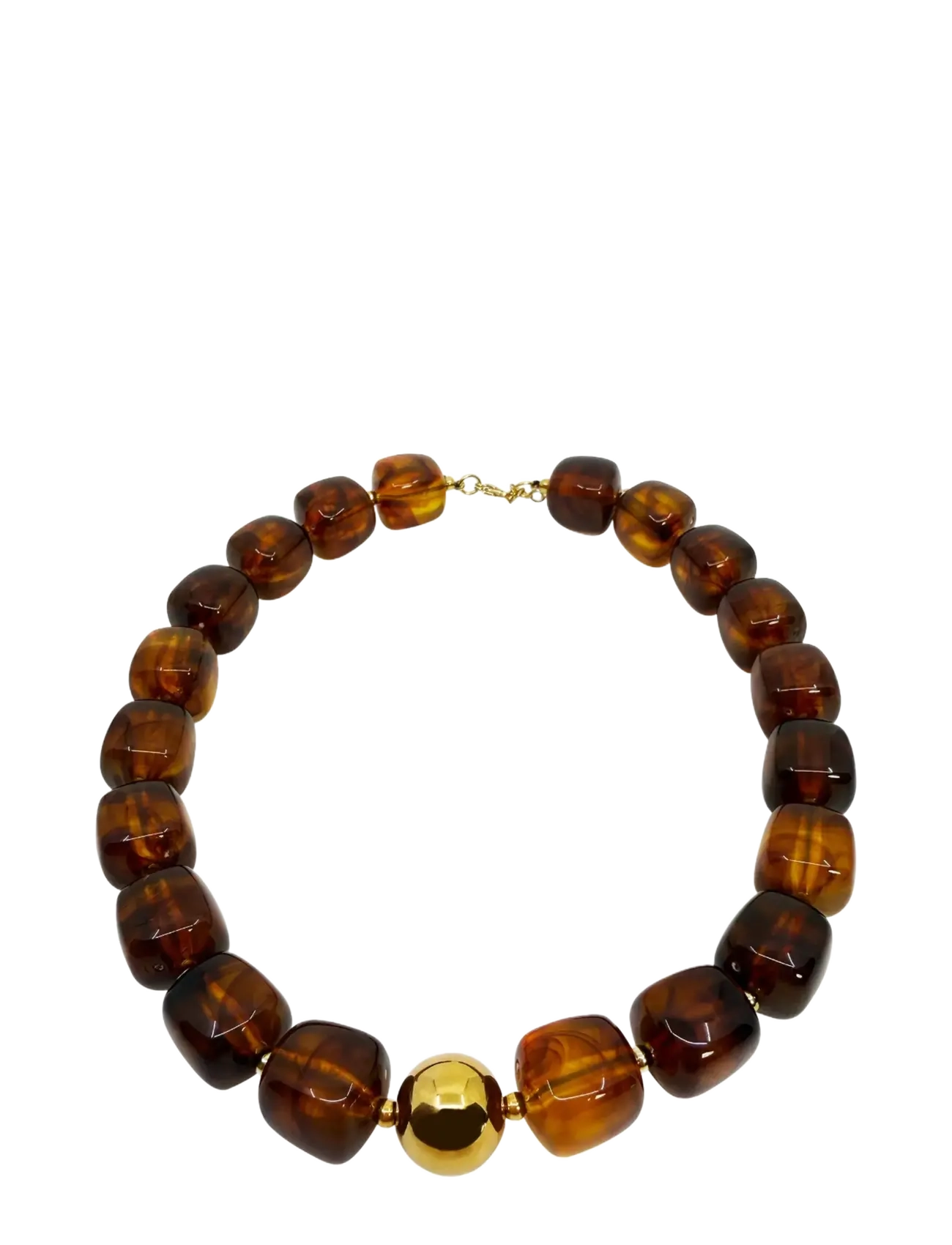 Pipol's Bazaar Steff Necklace Brown - Accessories - BROWN / brown