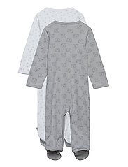 Pippi - Nightsuit w/f -buttons 2-pack - slaapoveralls - harbor mist - 1
