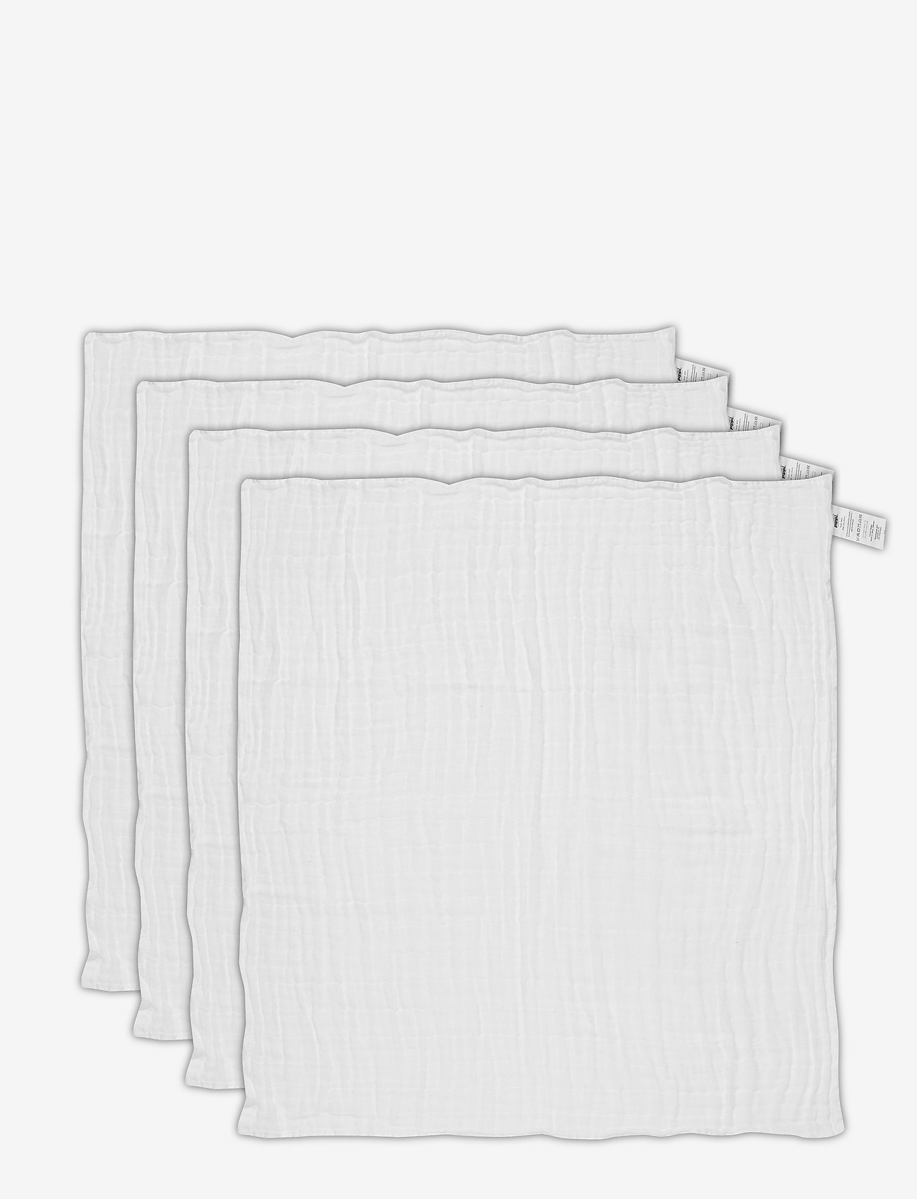 Pippi - Organic Cloth Muslin (4-pack) - waschlappen - white-101 - 0
