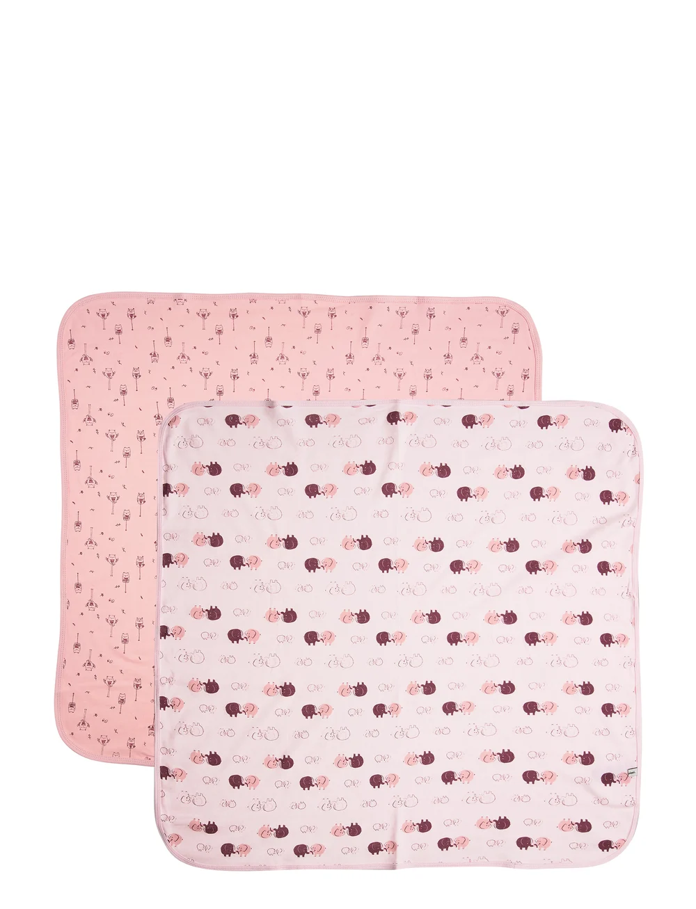 Pippi - Baby blanket -AOP (2-pack) - babyfiltar - silver rosa - 1