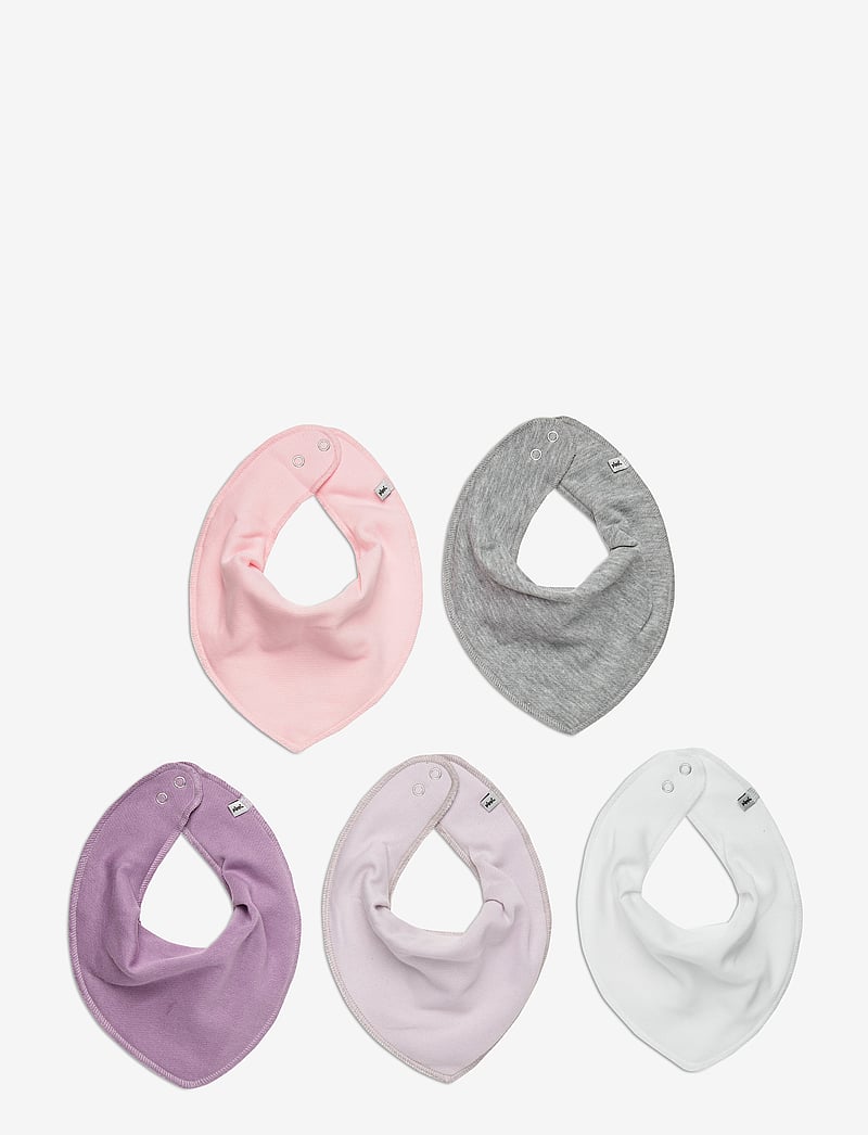 Pippi - Bandana Bib - solid (5-pack) - die niedrigsten preise - rose - 0