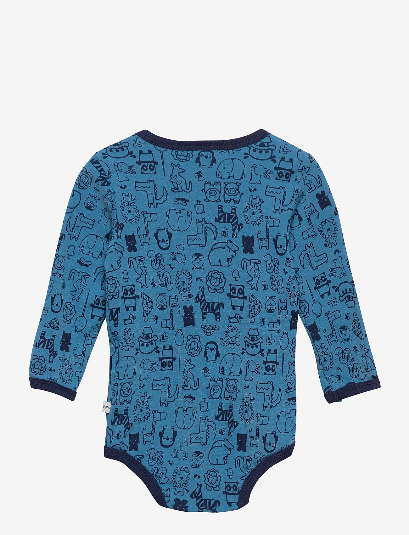 Pippi - Body LS AO-printed (4-pack) - multipack bodies - blue - 3