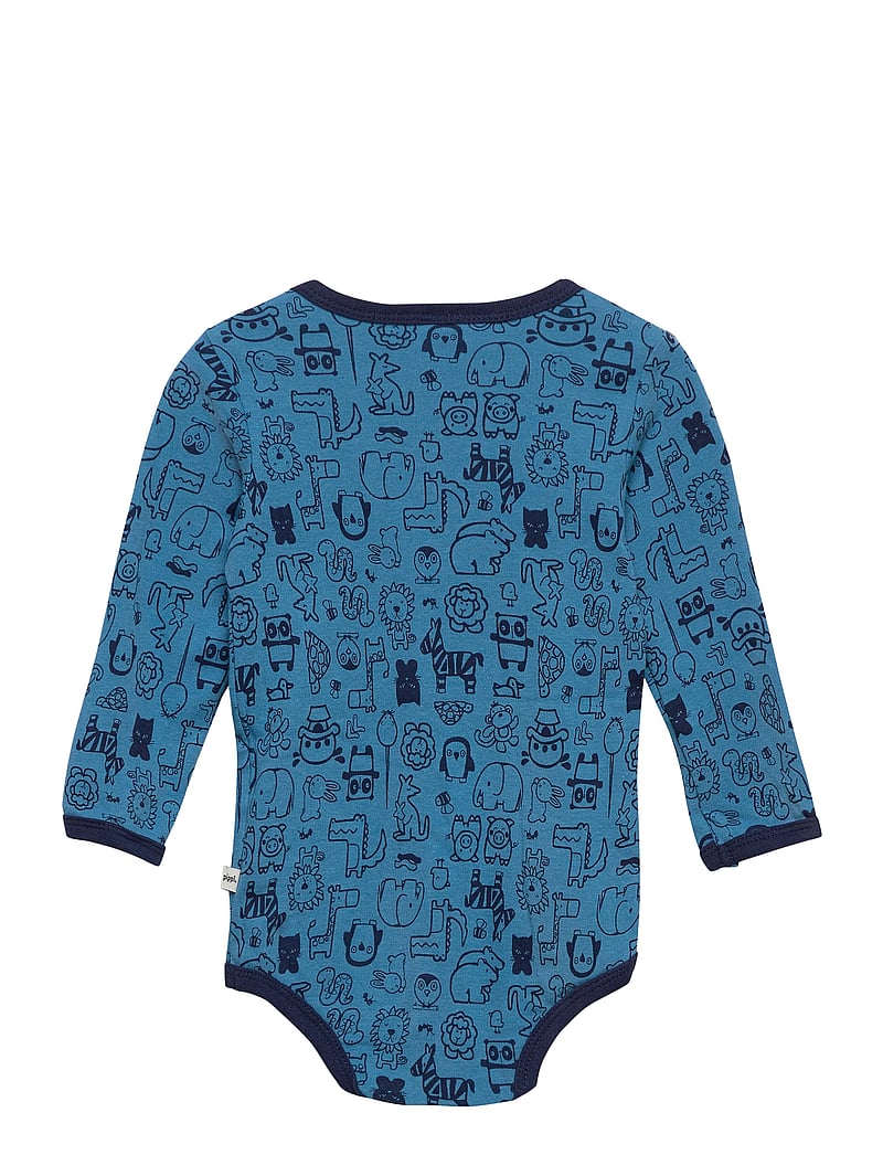 Pippi - Body LS AO-printed (4-pack) - multipack bodies - blue - 3