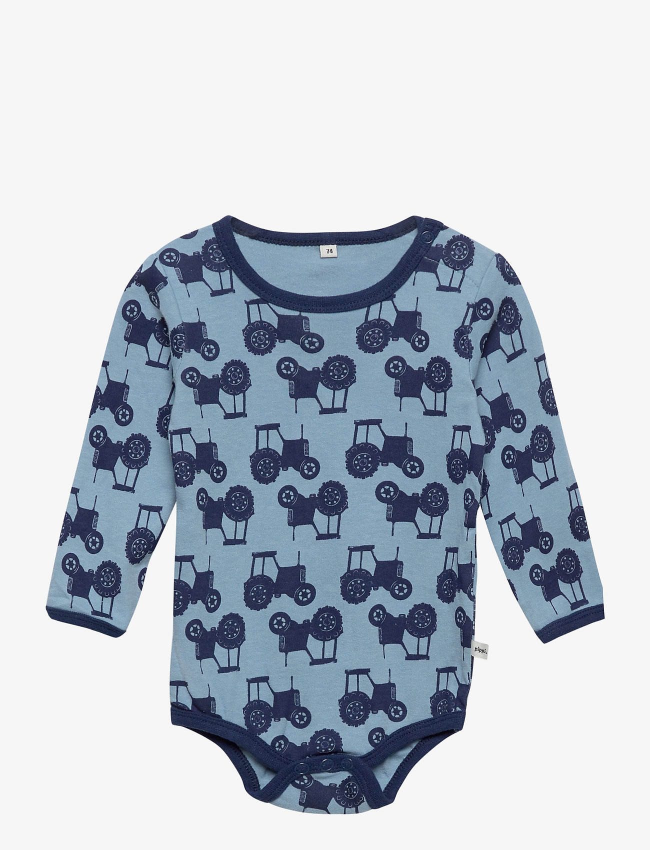 Pippi - Body LS AO-printed (4-pack) - multipack bodies - blue - 4