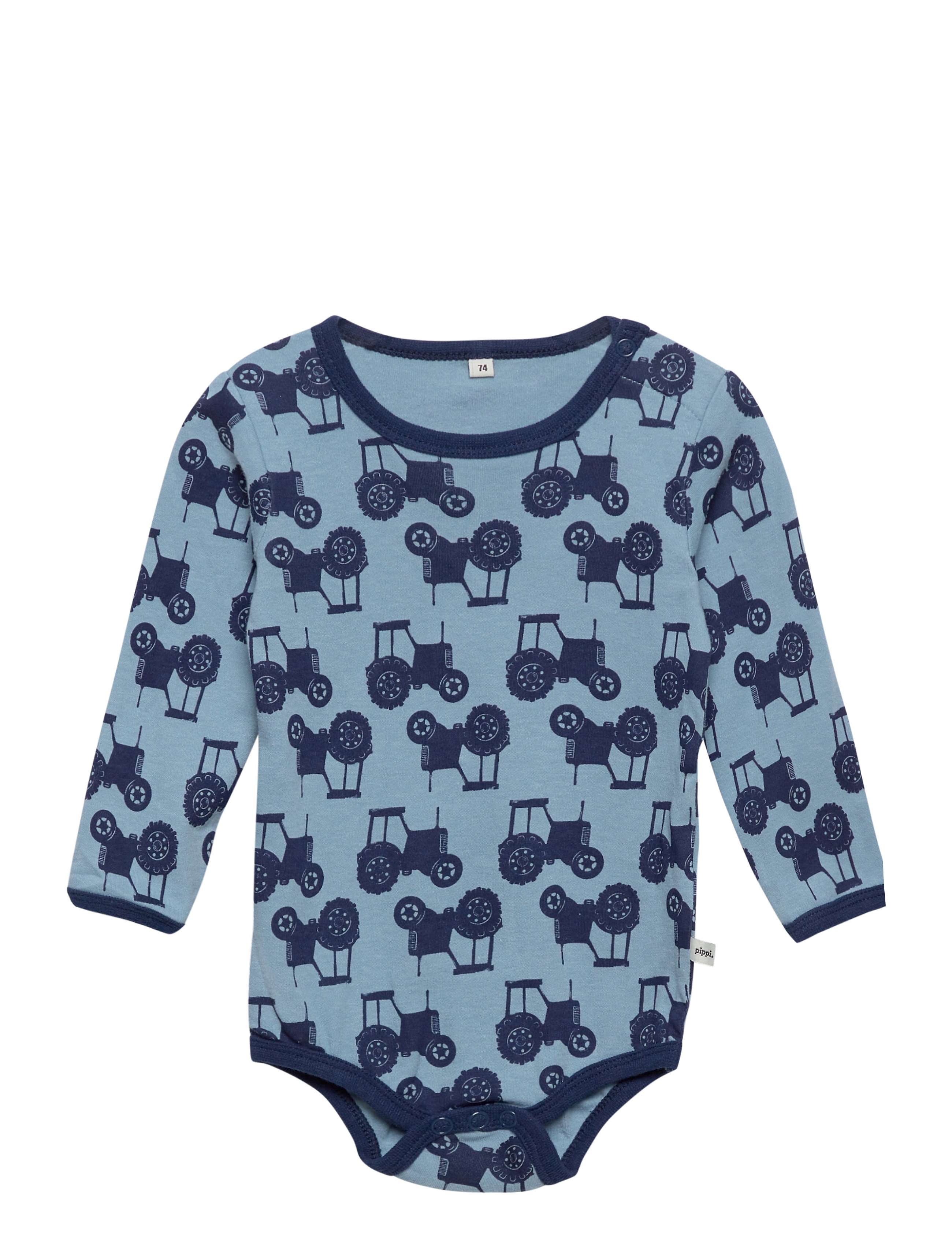 Pippi - Body LS AO-printed (4-pack) - multipack bodies - blue - 4