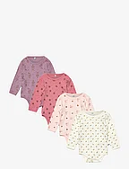 Body LS AO-printed (4-pack) - DUSTY ROSE