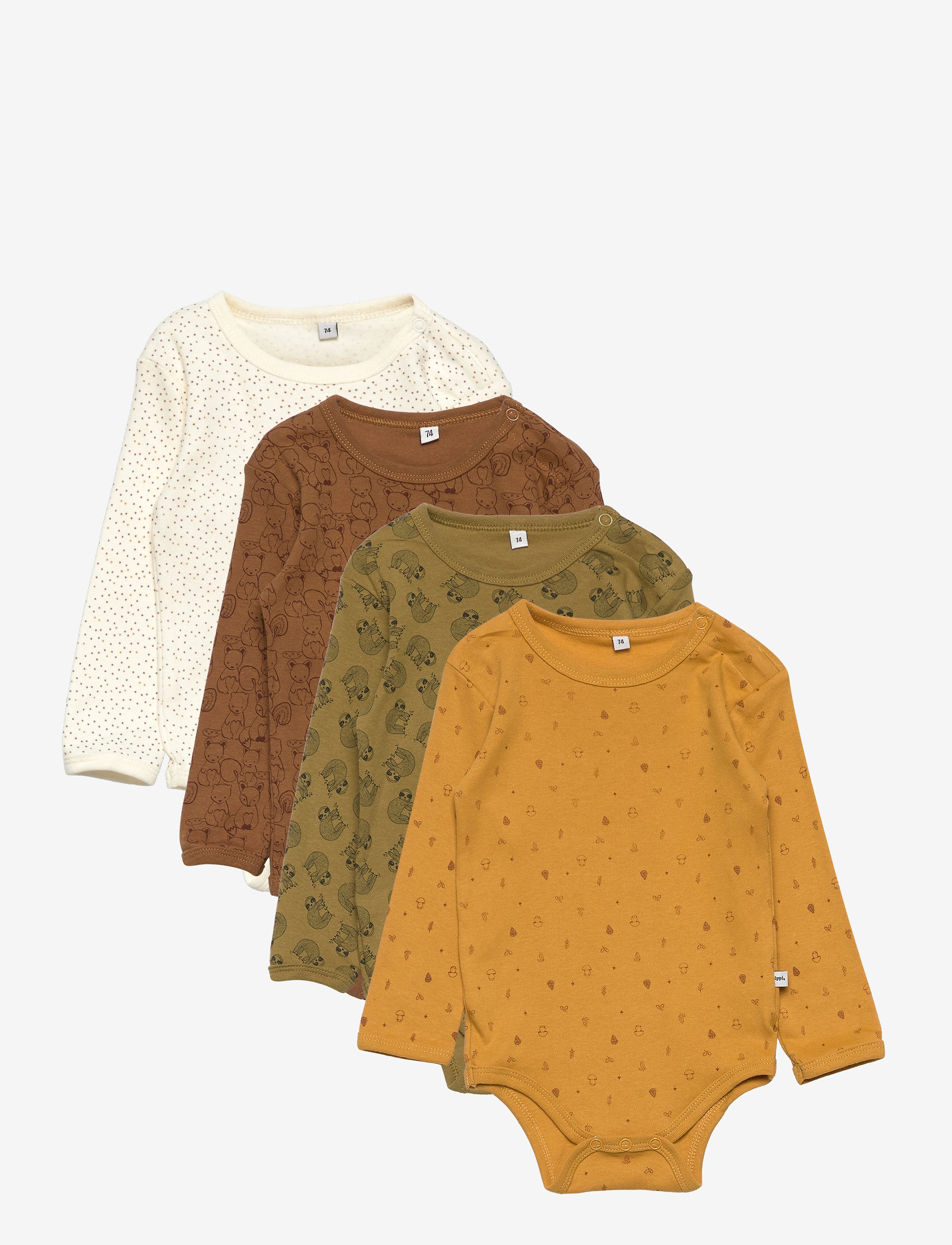 Pippi Body LS AO-printed (4-pack) - Bodies - TINSEL / multi