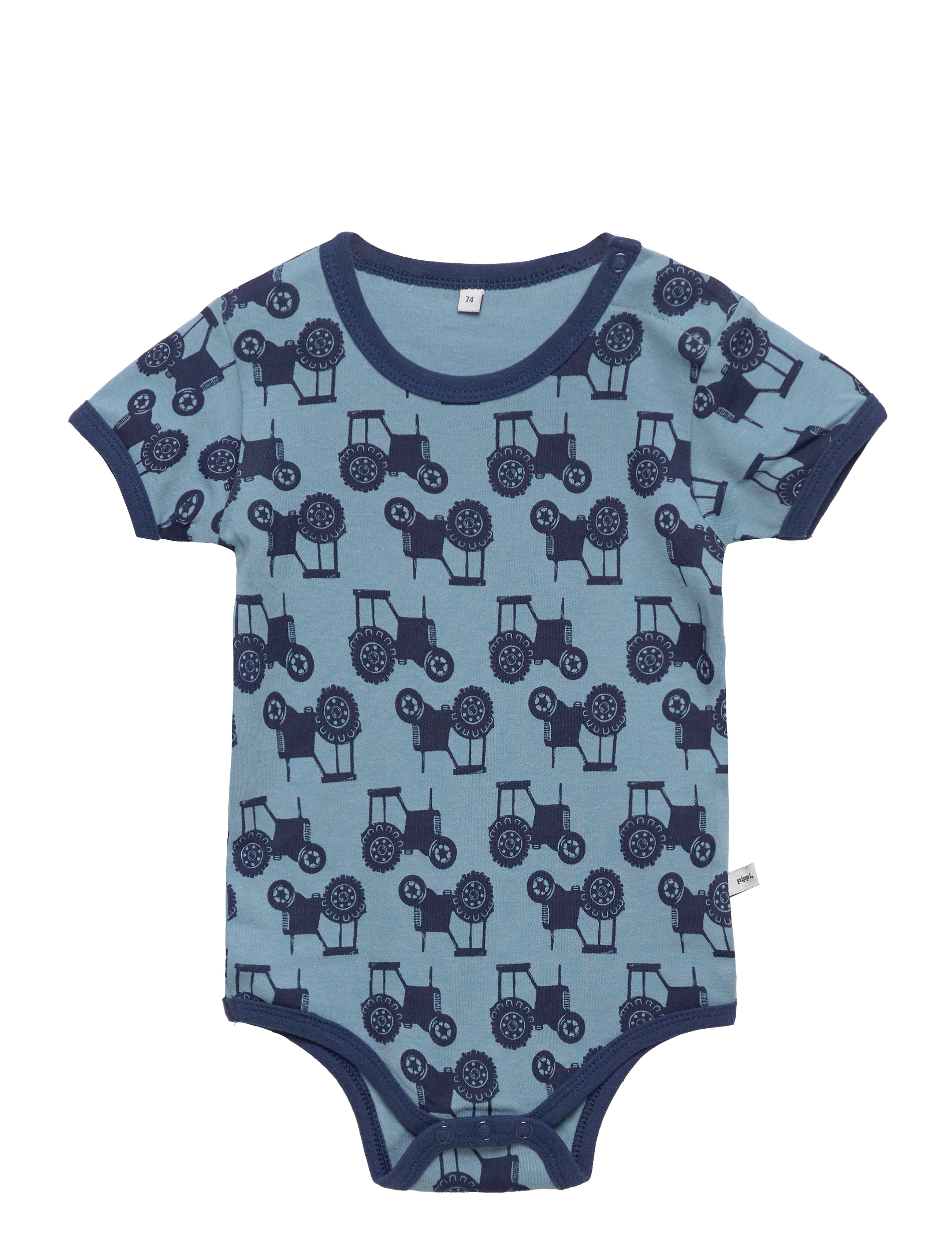 Pippi - Body SS AO-printed (4-pack) - multipack bodies - blue - 3