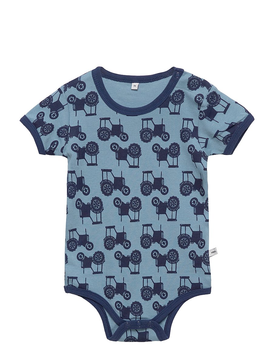 Pippi - Body SS AO-printed (4-pack) - multipack bodies - blue - 3