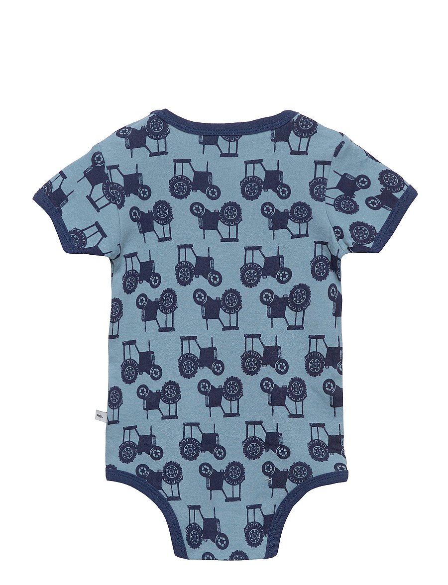 Pippi - Body SS AO-printed (4-pack) - multipack bodies - blue - 4