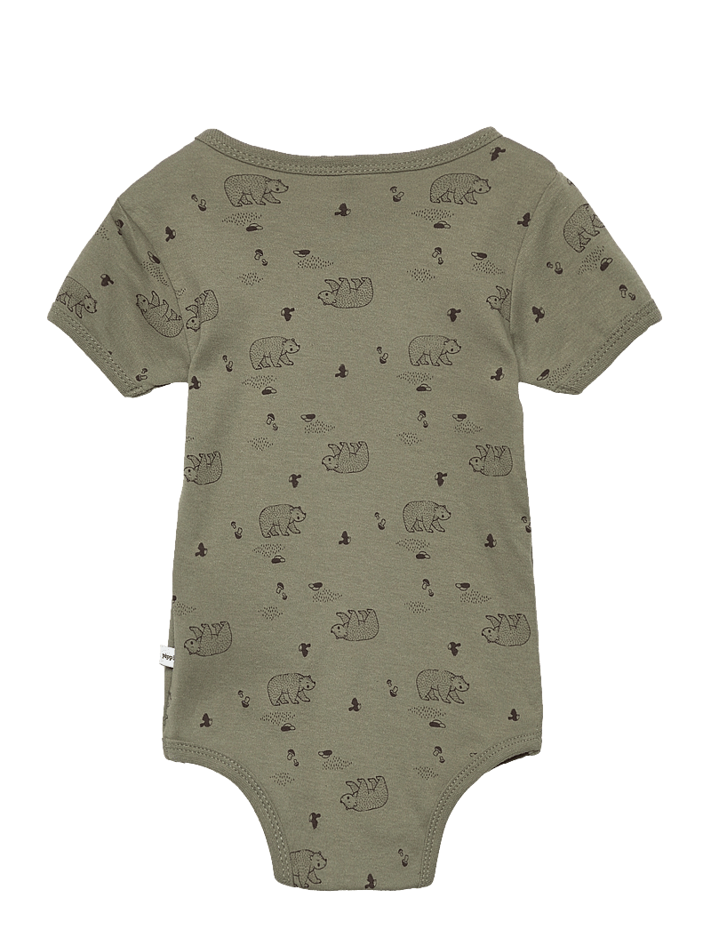 Pippi - Body SS AO-printed (4-pack) - multipack bodys - deep lichen green - 4