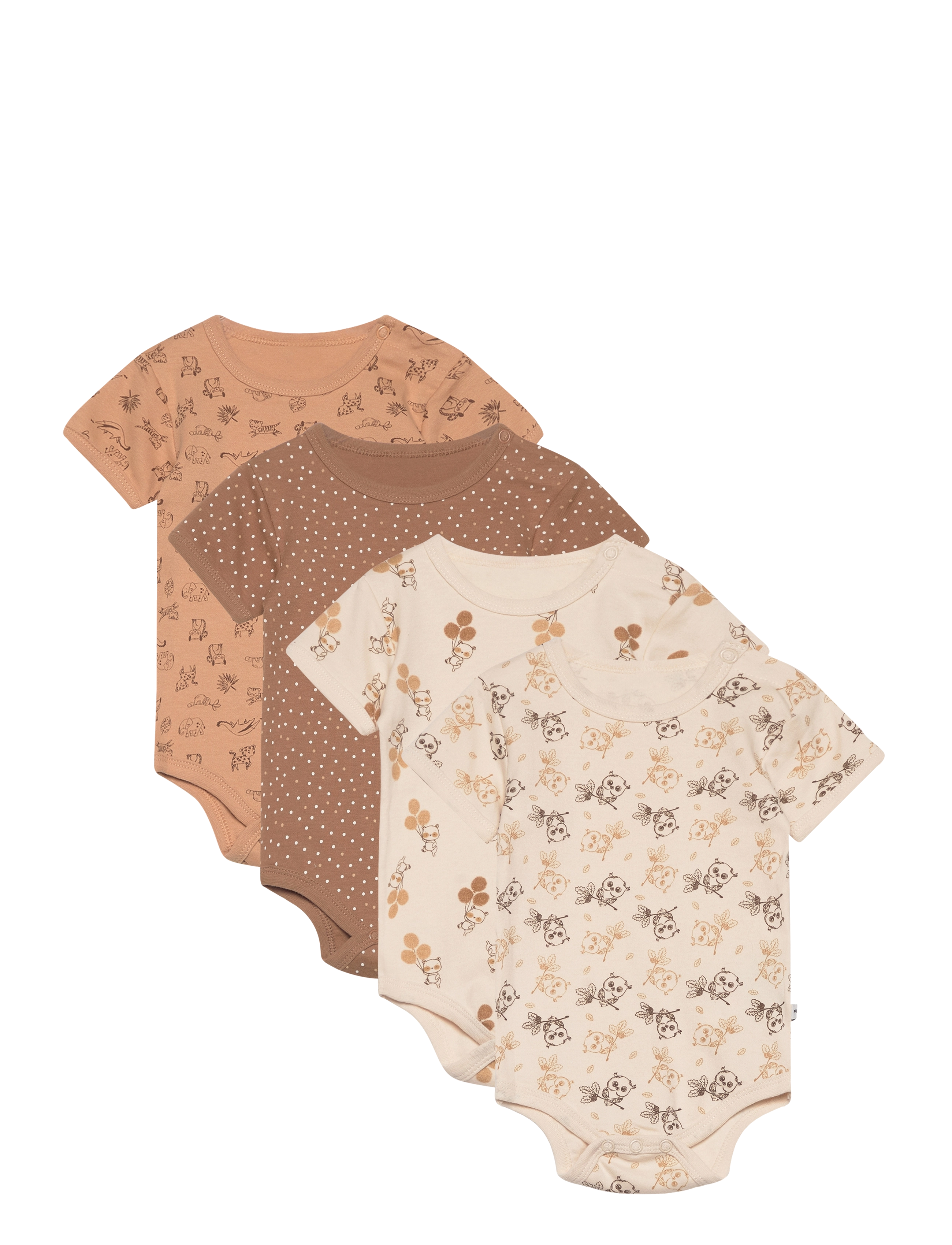 Pippi Body SS AO-printed (4-pack) - Bodies - WHITECAP GRAY / multi