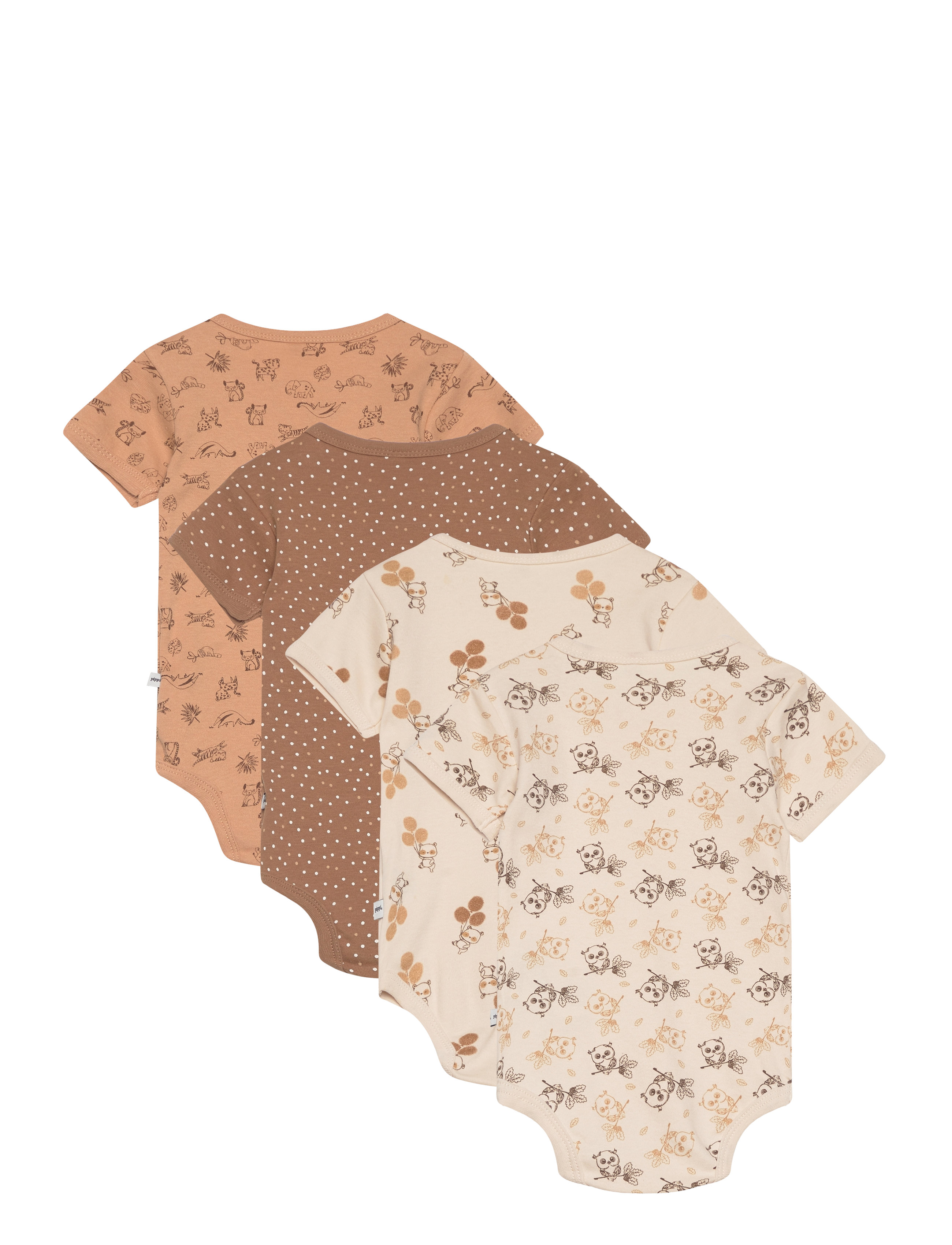 Pippi - Body SS AO-printed (4-pack) - multipack bodies - whitecap gray - 1