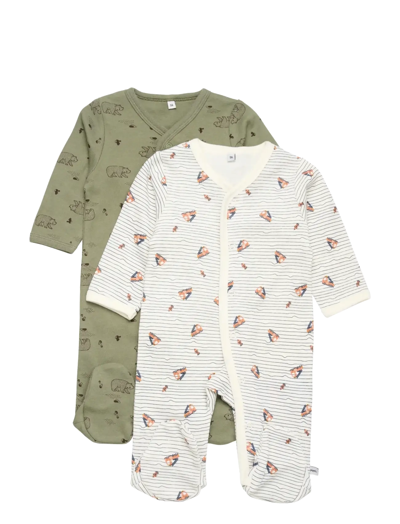 Pippi - Nightsuit W/F -Buttons 2-Pack