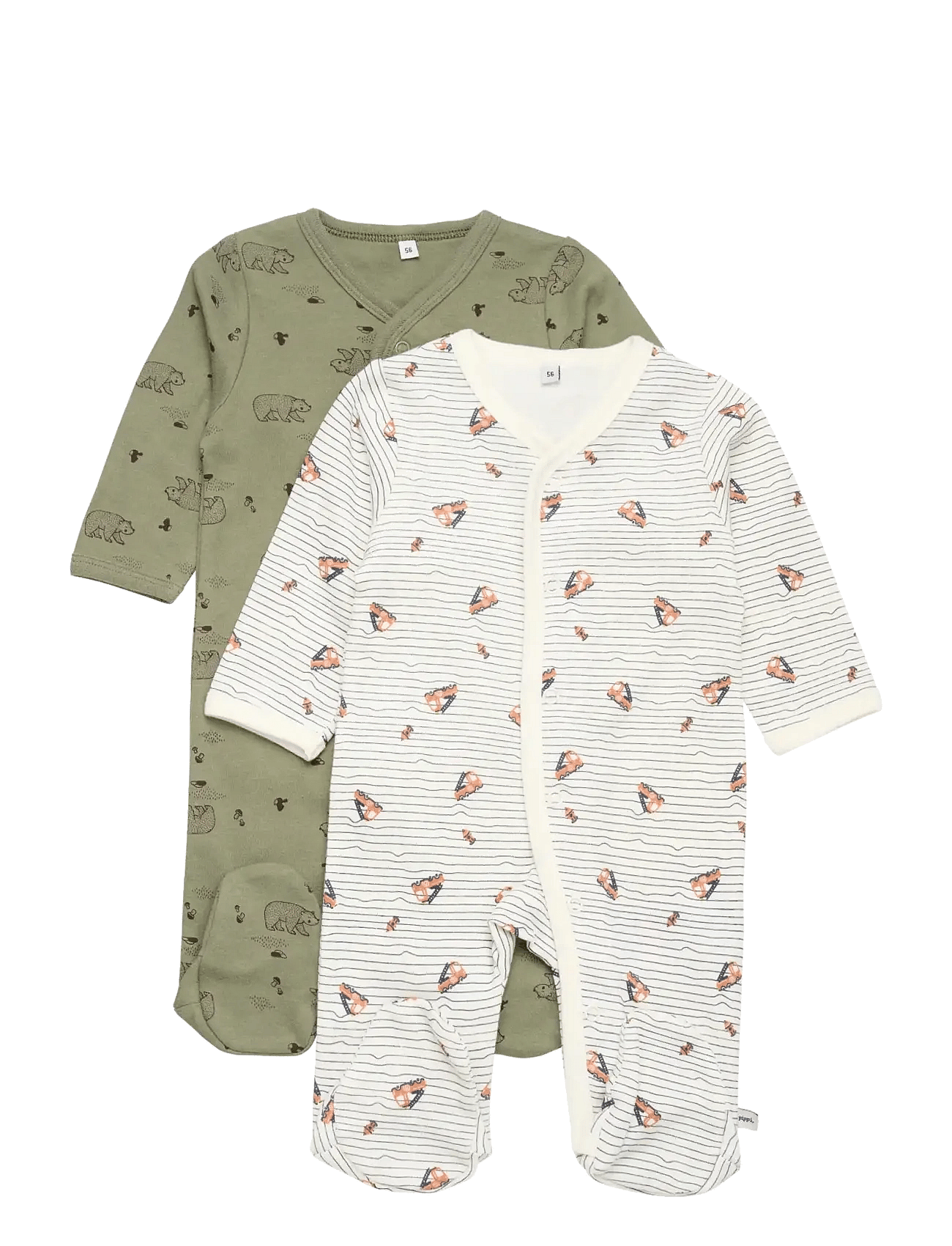 Pippi - Nightsuit W/F -Buttons 2-Pack