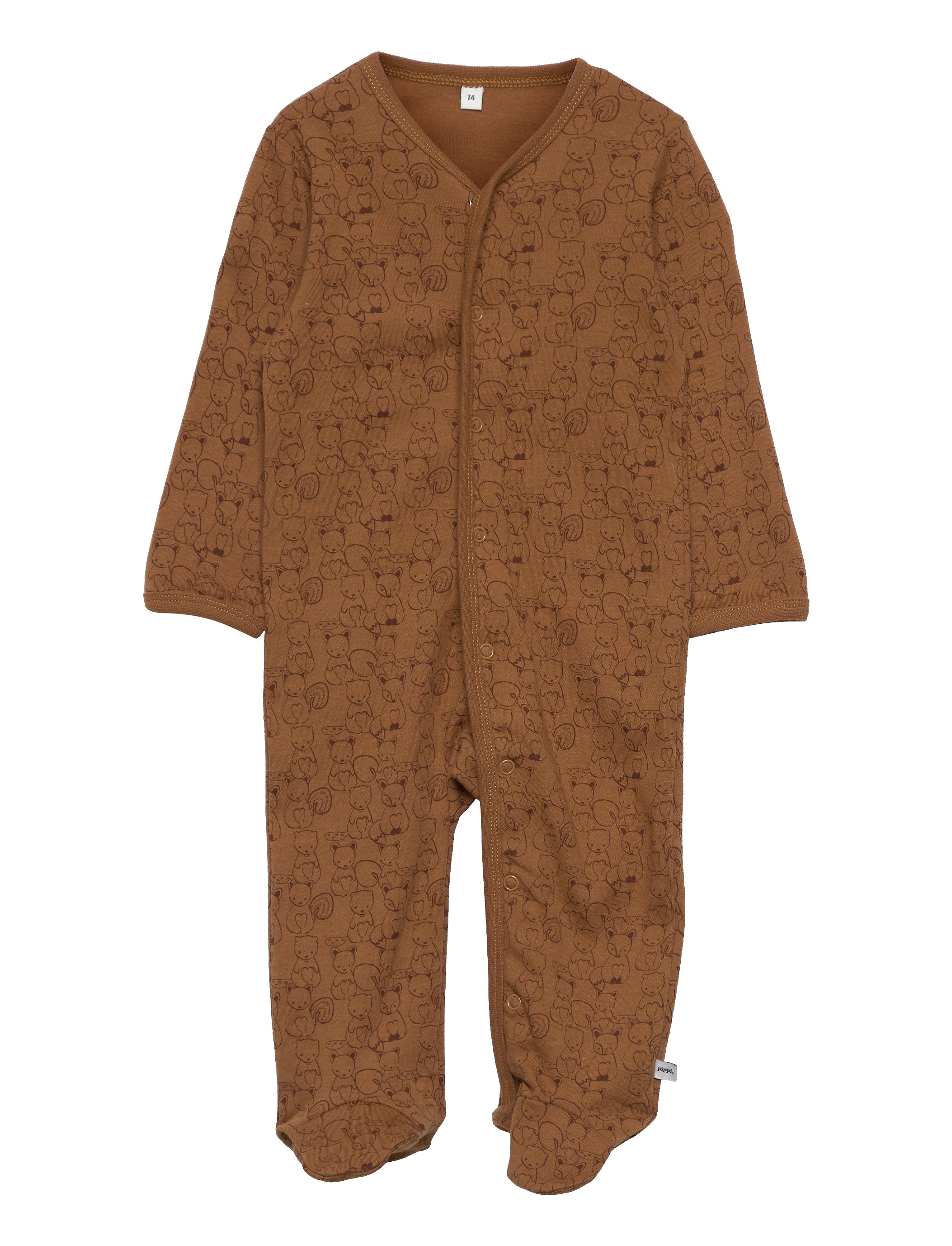 Pippi - Nightsuit w/f -buttons 2-pack - schlafoveralls - tinsel - 2