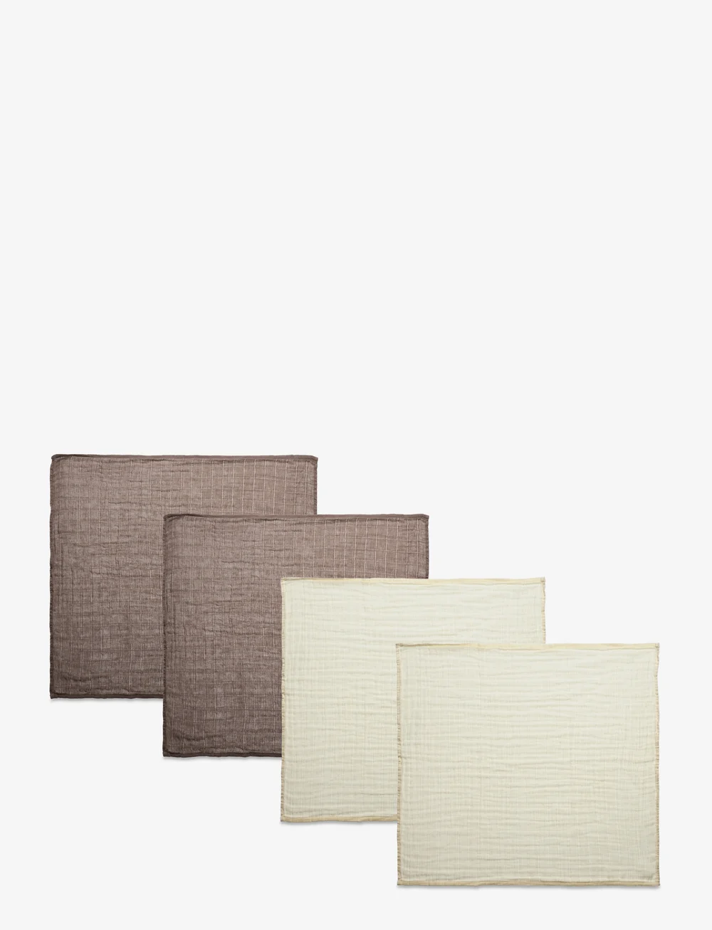 Pippi - Organic Cloth Muslin (4-pack) - musselinklude - cinder - 0