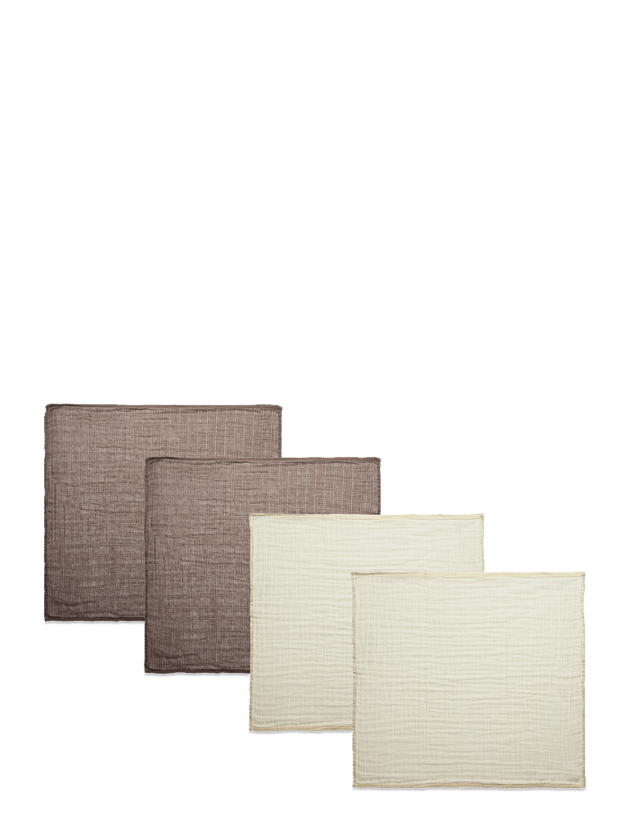 Pippi - Organic Cloth Muslin (4-pack) - mulltücher - cinder - 0
