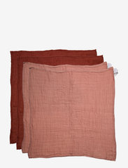 Pippi - Organic Cloth Muslin (4-pack) - cloths - misty rose - 0