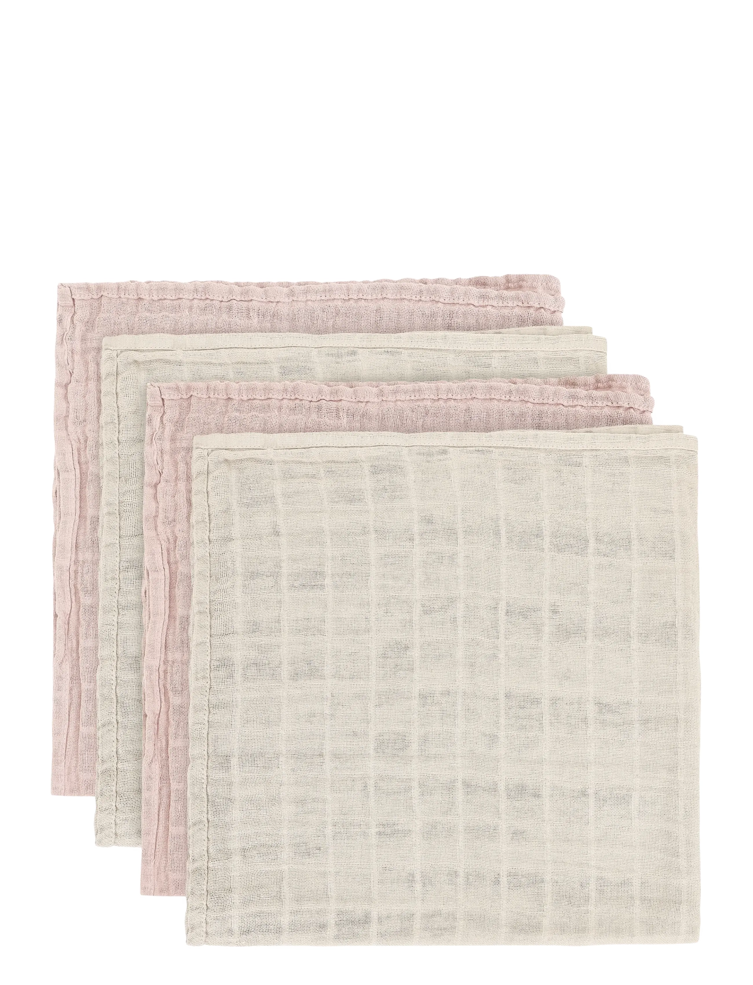 Pippi Organic Cloth Muslin (4-Pack), 65X65 cm, Muslins, Grau - Cloths, Kinder