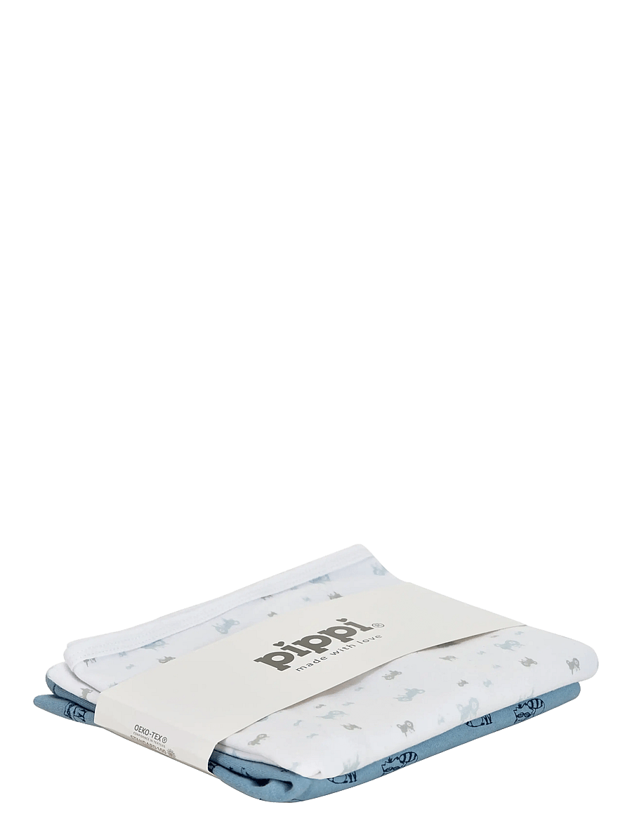 Pippi - Baby blanket -AOP (2-pack) - laveste priser - light blue - 0