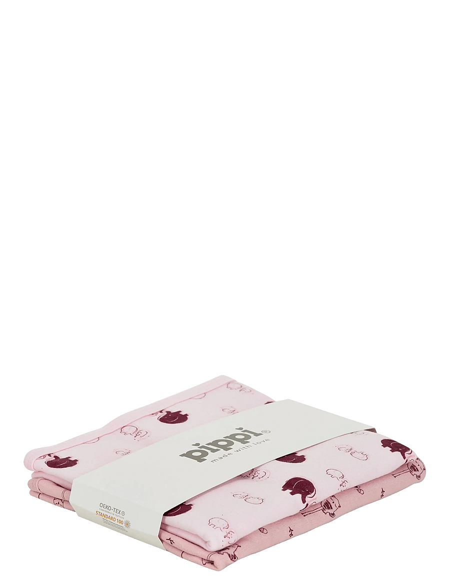 Pippi - Baby blanket -AOP (2-pack) - laveste priser - silver rosa - 0