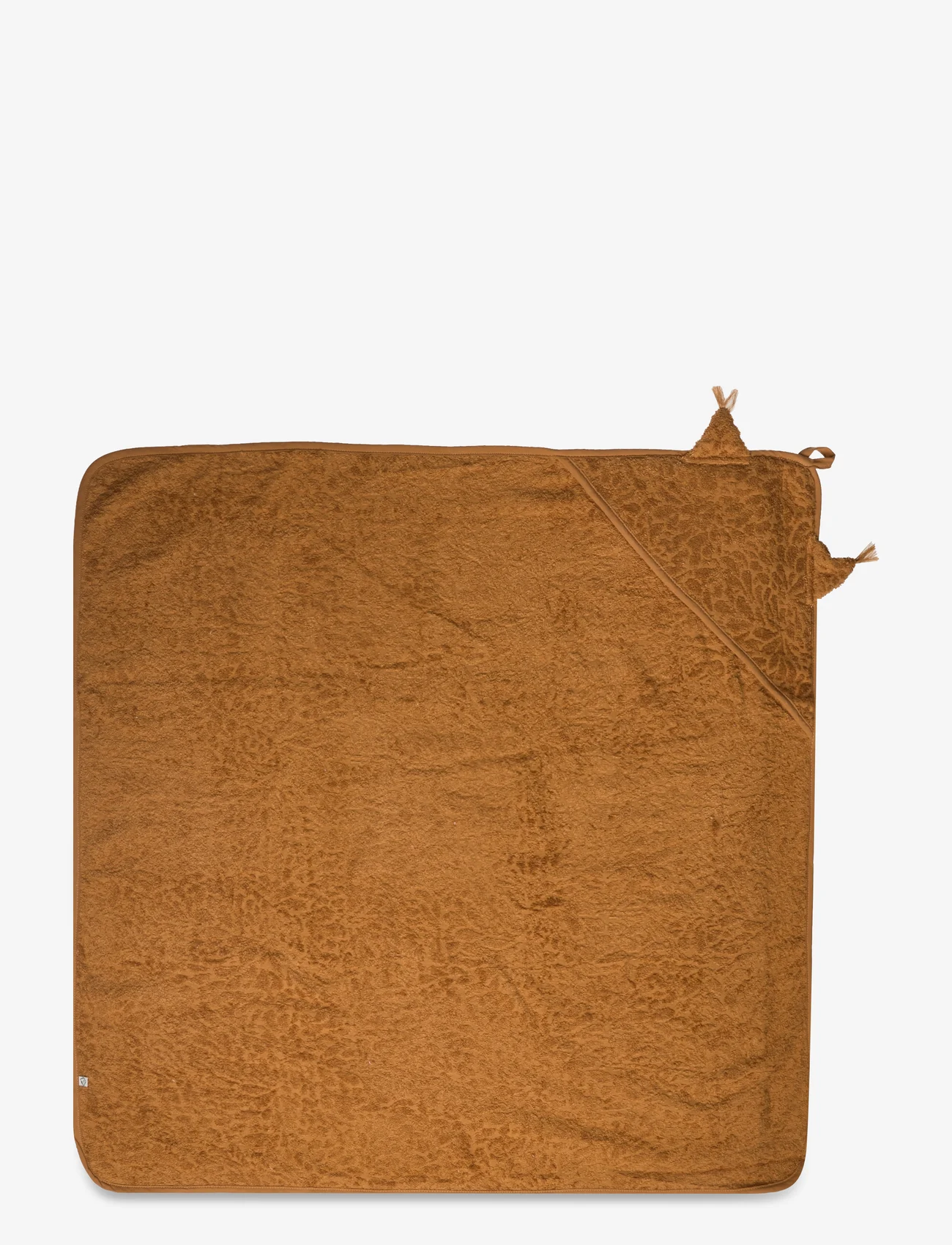 Pippi - Organic hooded towel - handdukar - almond - 1