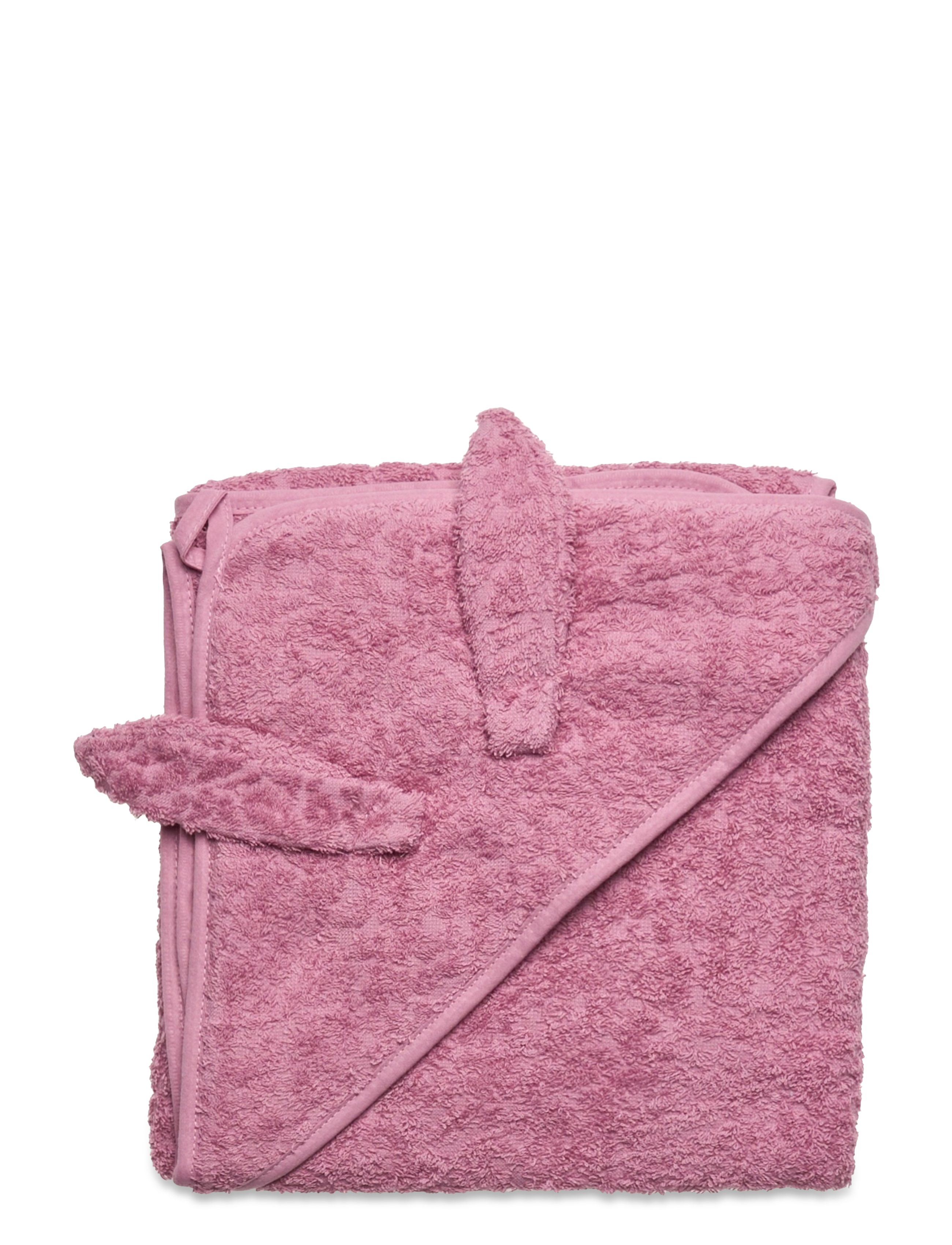 Pippi Organic Hooded Towel, Håndklæde, Pink, Str: 8383 cm