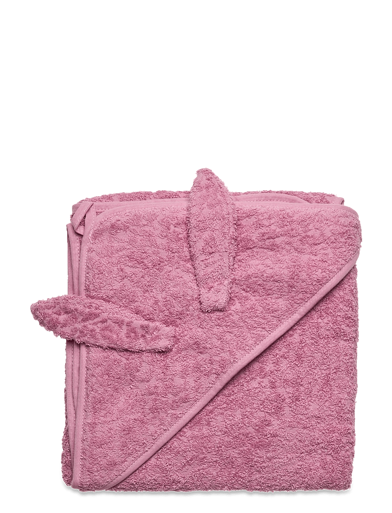 Pippi - Organic hooded towel - handtücher - old rose - 0