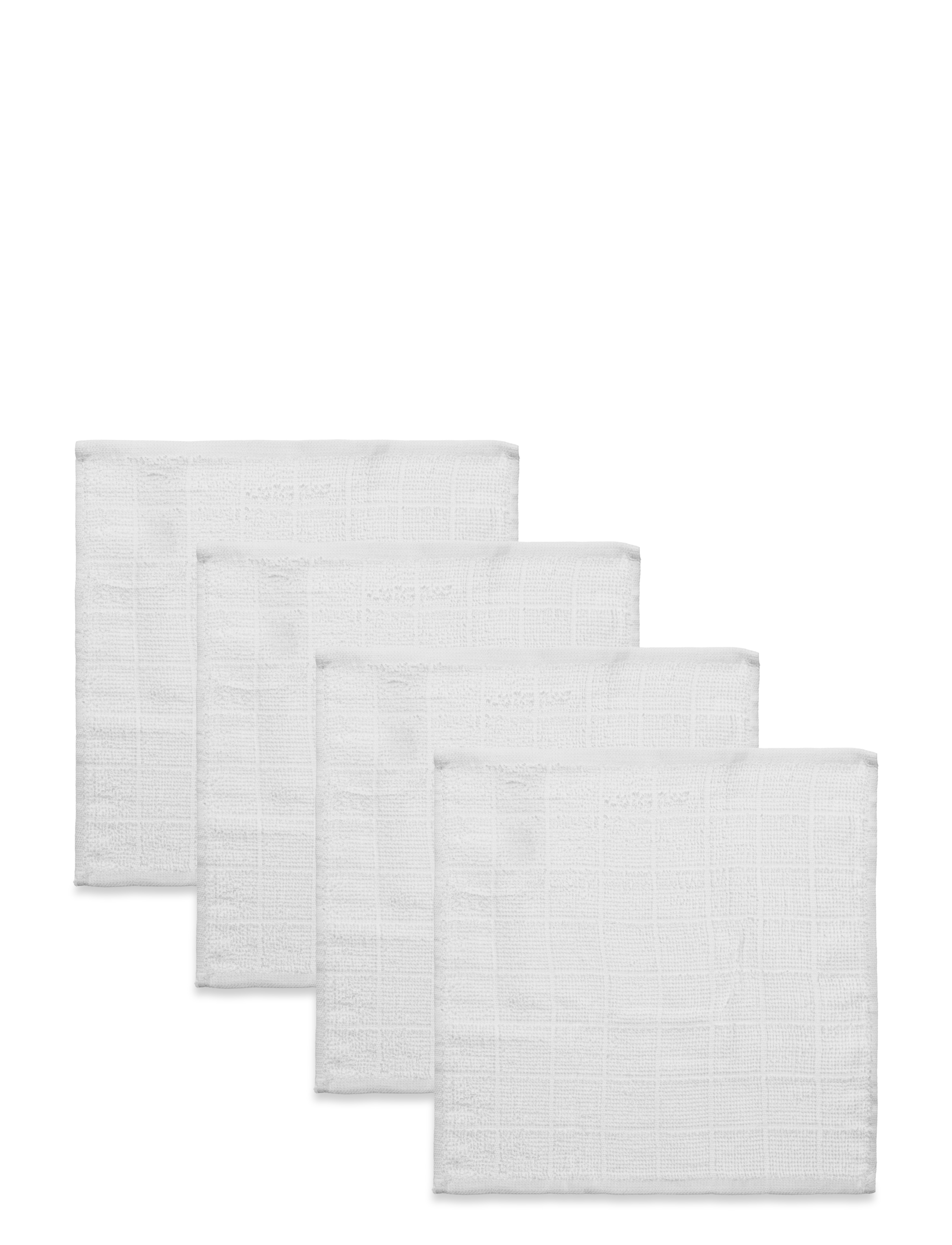 Pippi Organic Facecloth (4-Pack), 27X27 cm, Muslins, Weiß - Muslin Cloths, Kinder