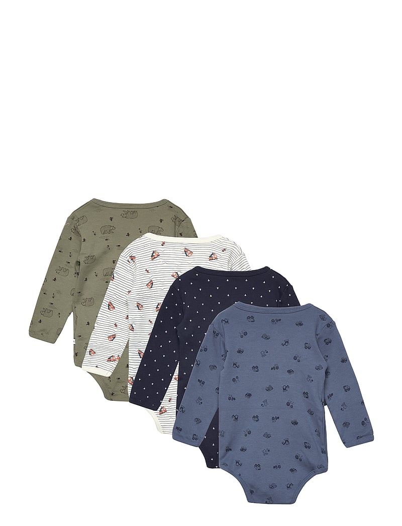 Pippi - Body Wrap AO-printed (4-pack) - bodyer i multipack - deep lichen green - 1