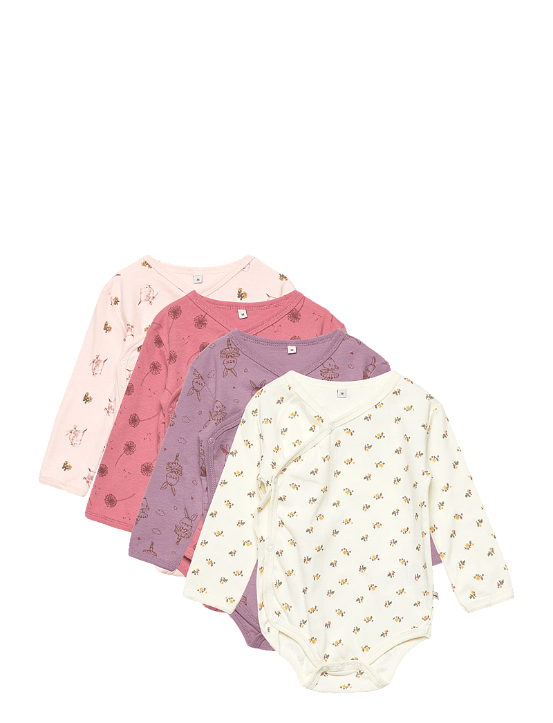 Pippi - Body Wrap AO-printed (4-pack) - multipack bodys - dusty rose - 1